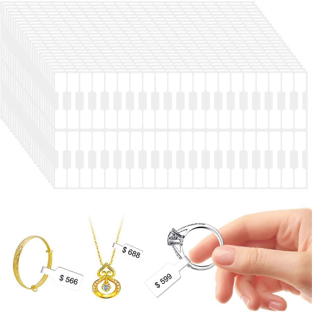2000pcs Schmuck Preis Etikett Aufkleber Selbstklebend