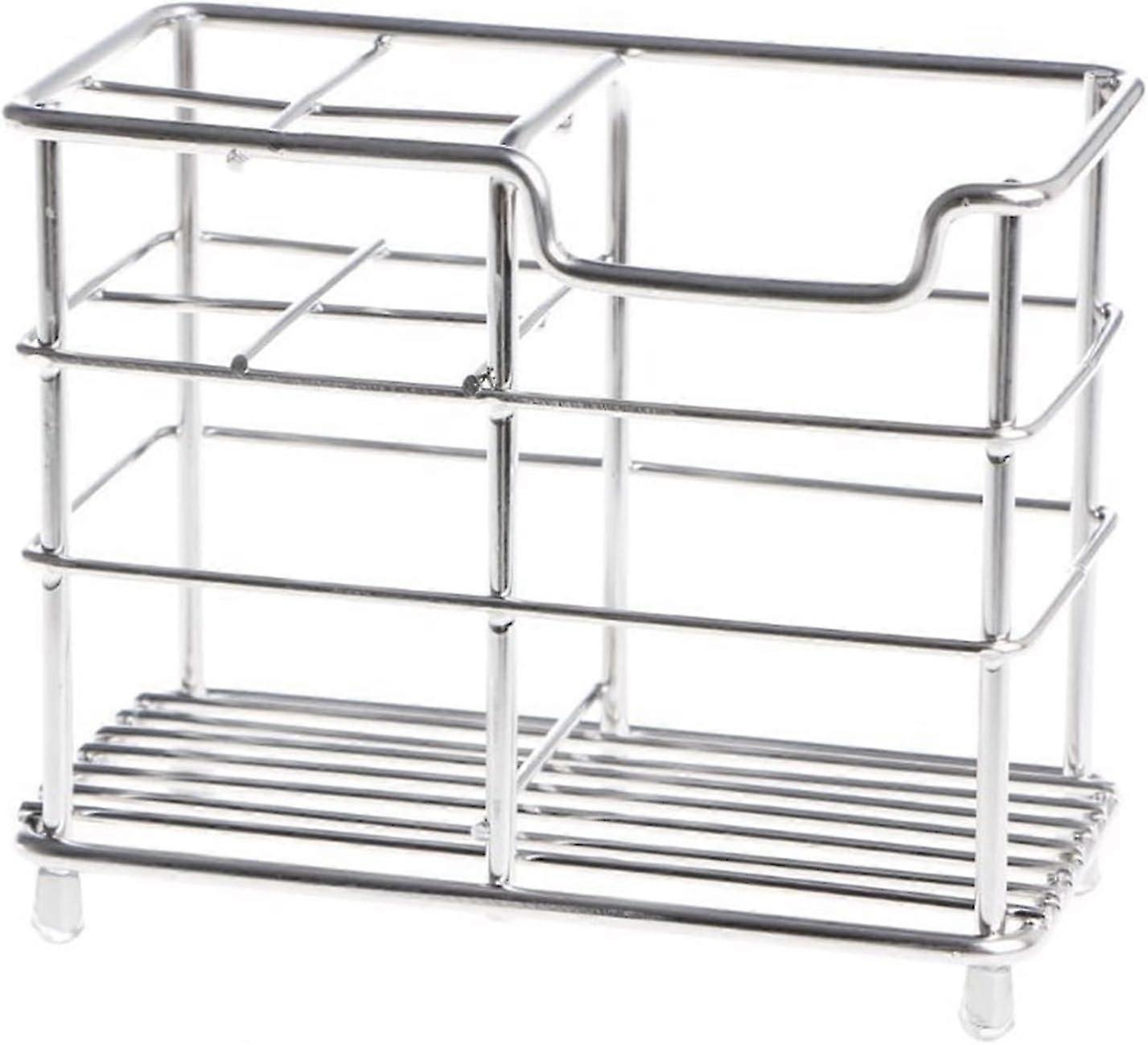 Stainless Steel Bathroom Cup Holder Toothpaste Storage Box Bathroom