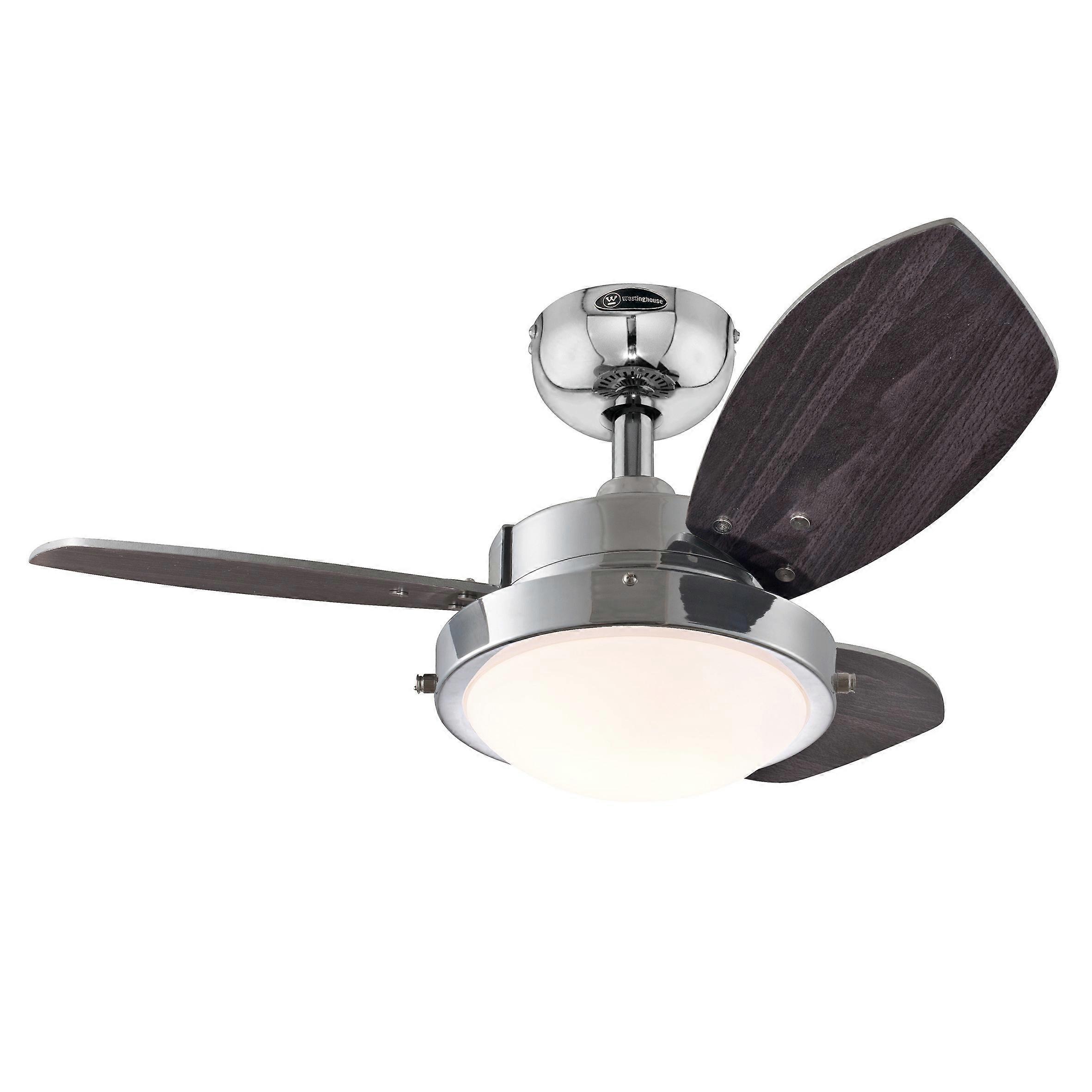 Ceiling fan Wengue II 76 cm with light and pull chains