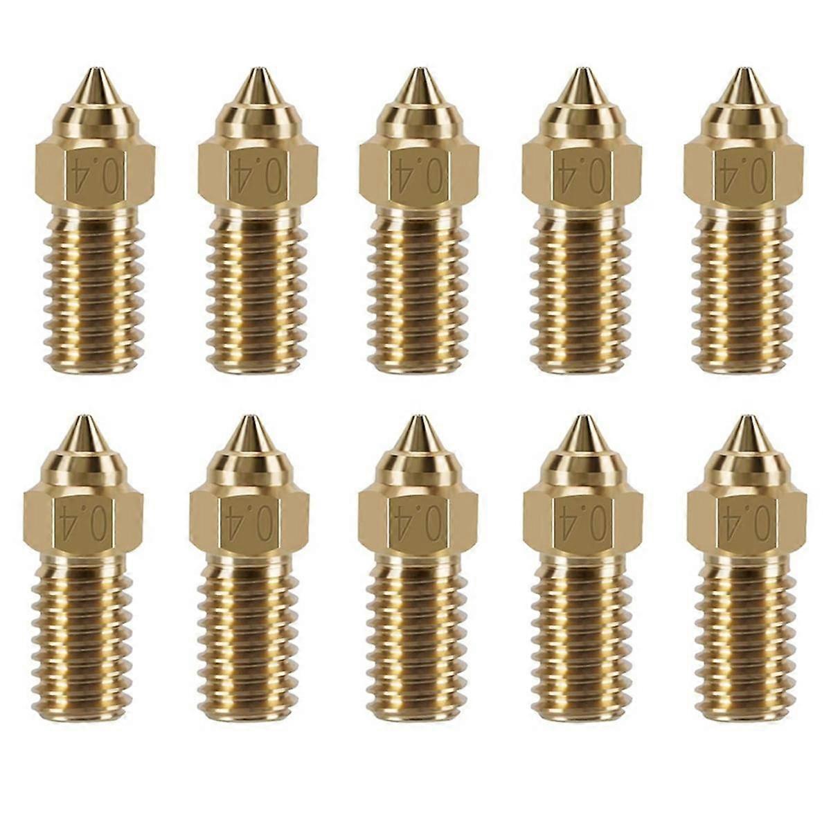10PCS Nozzles Kit for 4 Series, 3D Printer Parts Brass 0.4mm Nozzles Kit for 4, 4 Pro