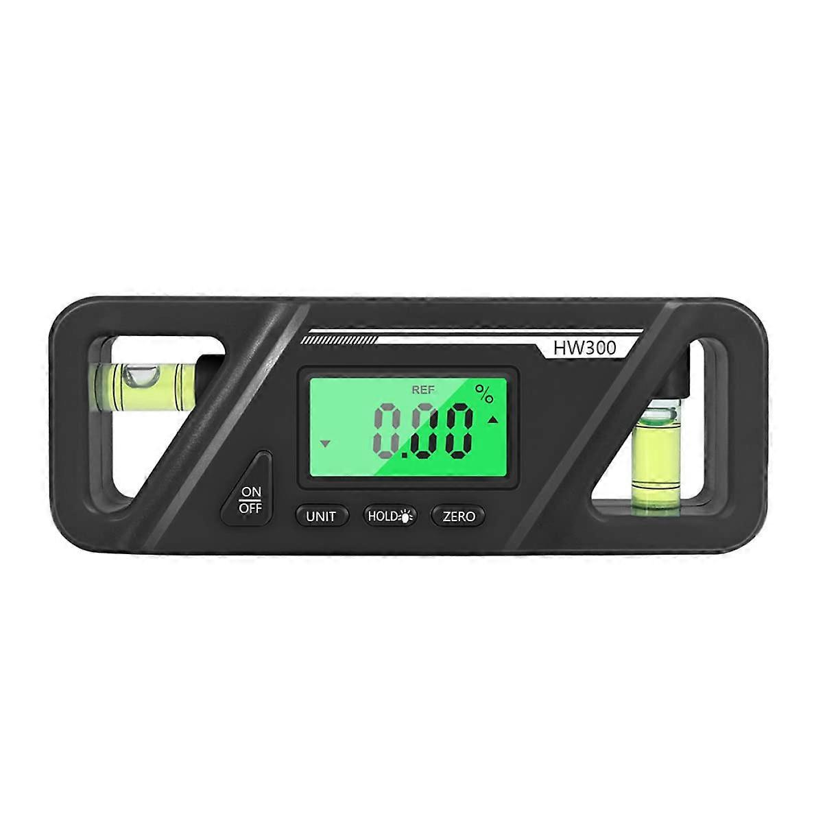 Digital Angle Gauge Digital Protractor Magnetic 13x5.7 cm Black Electronic Ruler For Angle Measurement