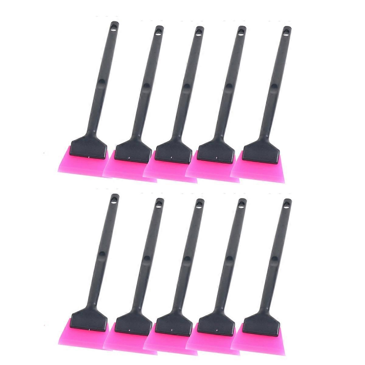 10Pcs Car Long Handle Window Film Scraper Window Cleaning Squeegee Car Clothing Installation Scraper Wash Accessories