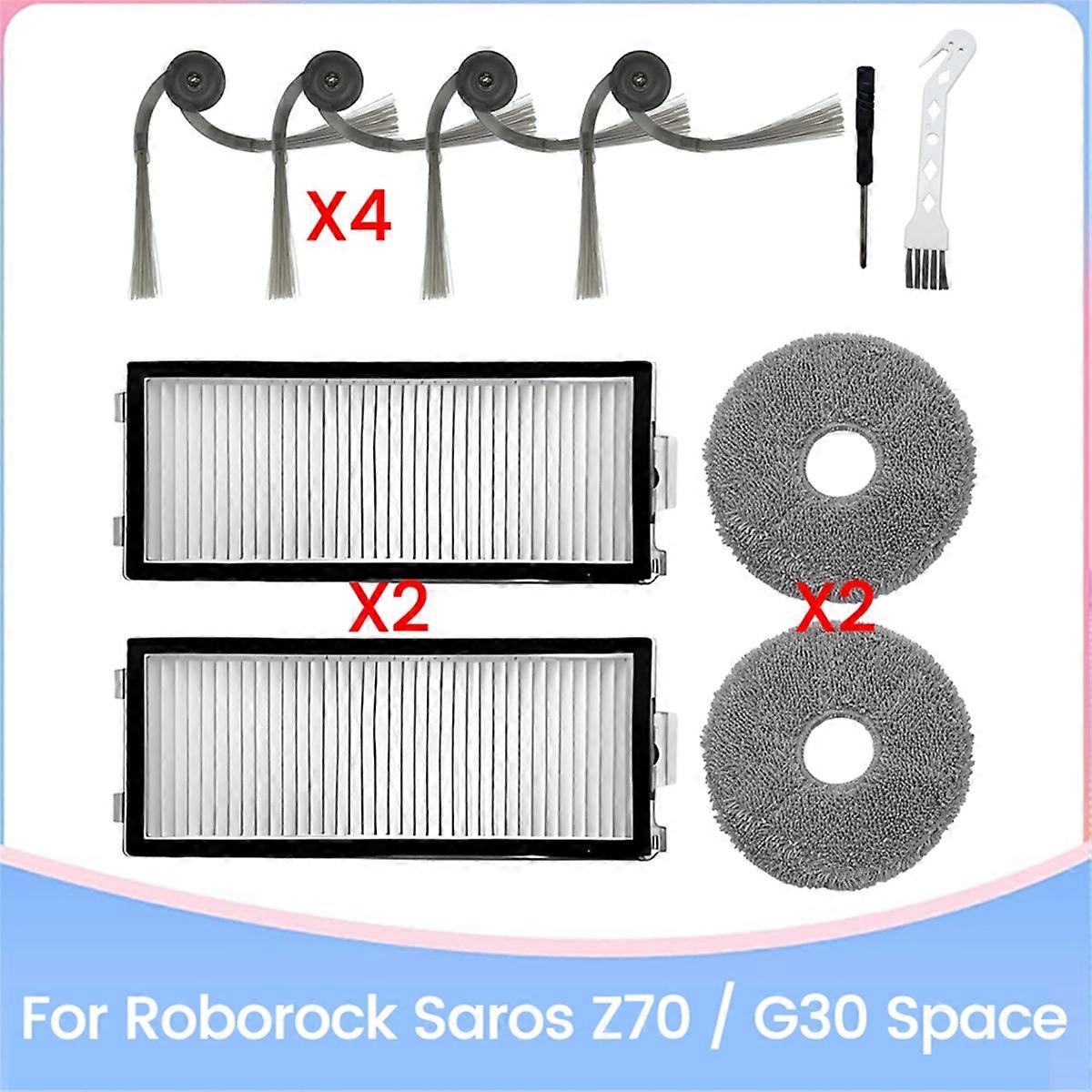 10Pcs for Saros Z70 / G30 Space Robot Vacuum Attachments