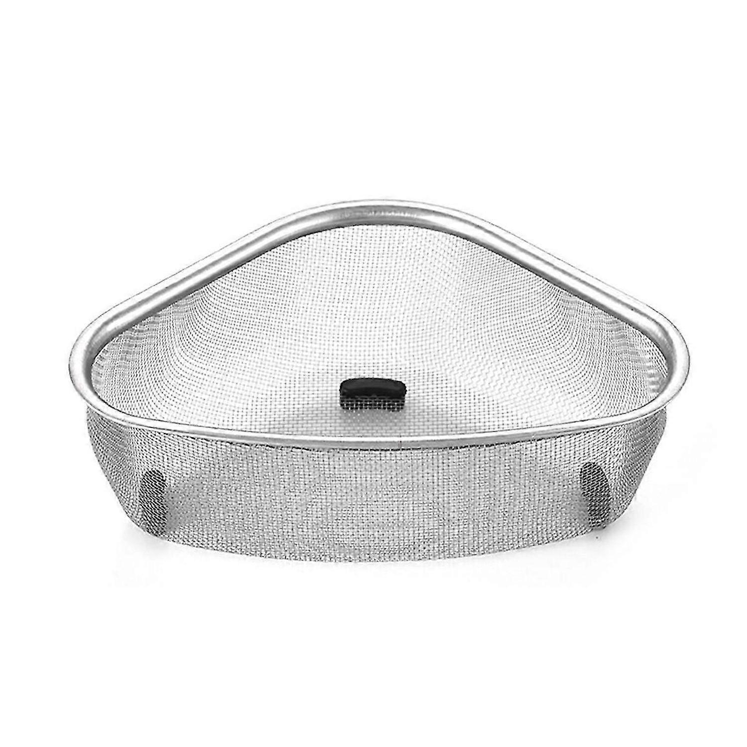 Triangle Sink Drain Basket Kitchen Triangle Filter Basket Fruit and Vegetable Storage Drain Rack Basket A
