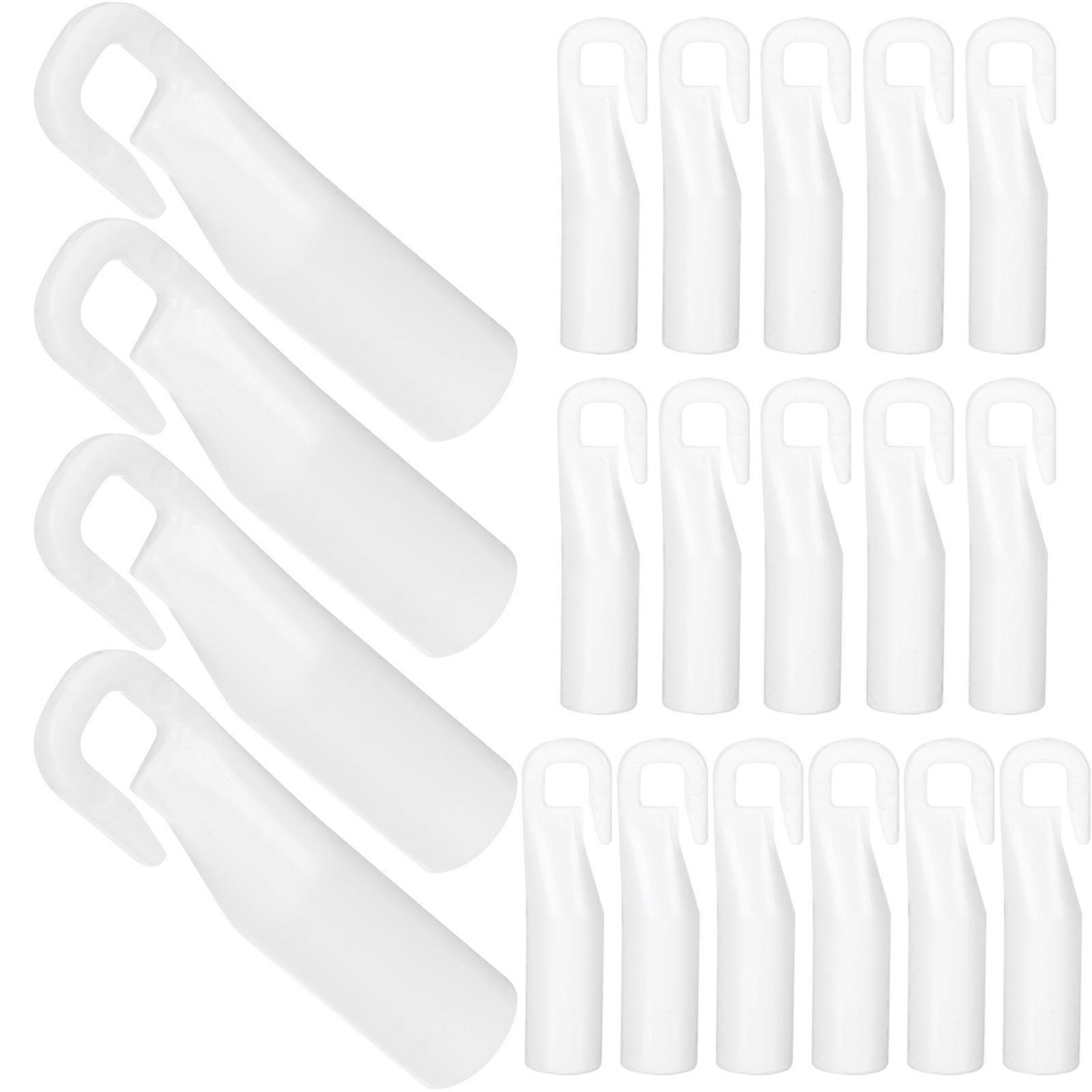 White Wand Tip Hook for Blind Rod Adjustment 40Pcs Pack