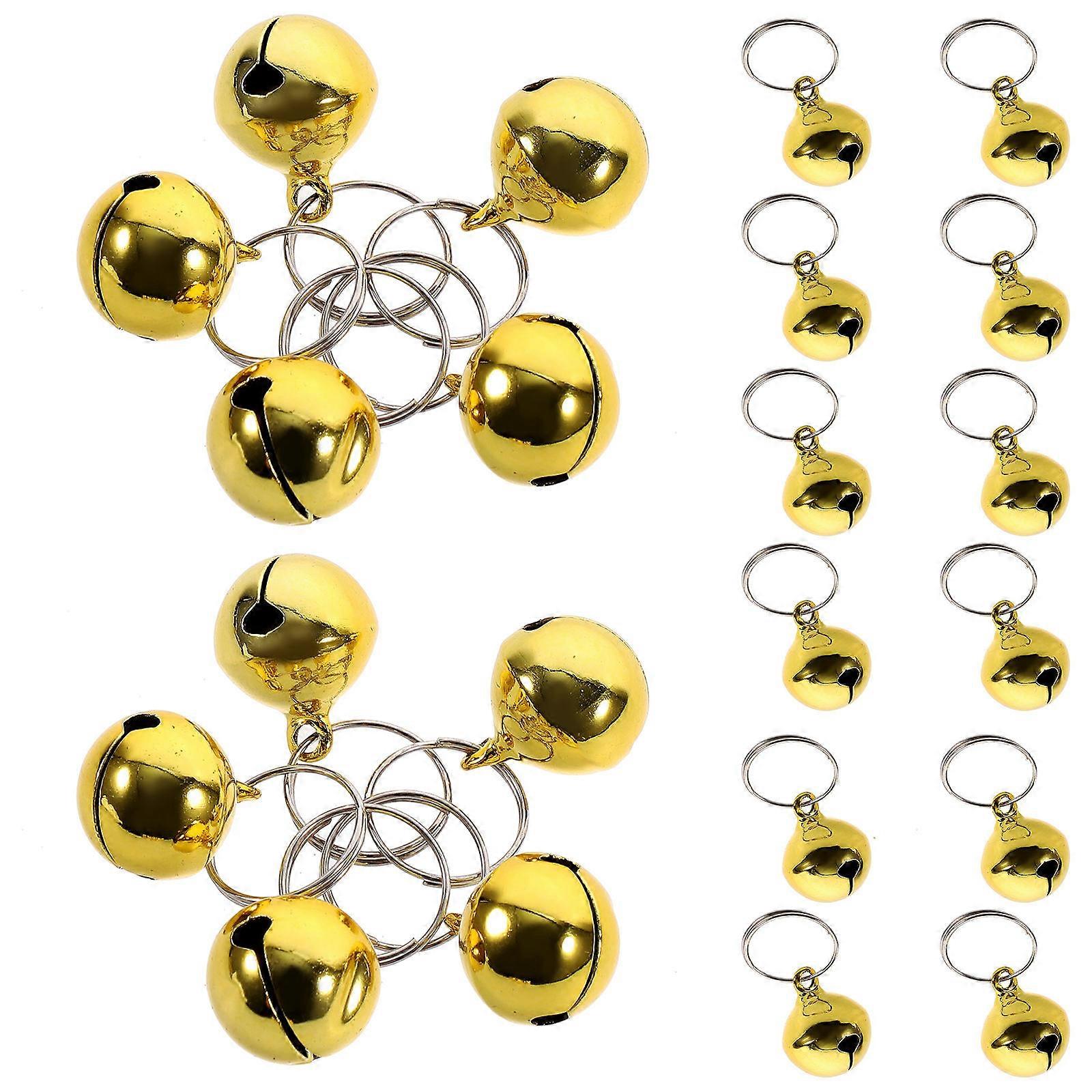 Golden Bells Multi-Functional Bells for Hanging 96Pcs DIY Craft Decorations