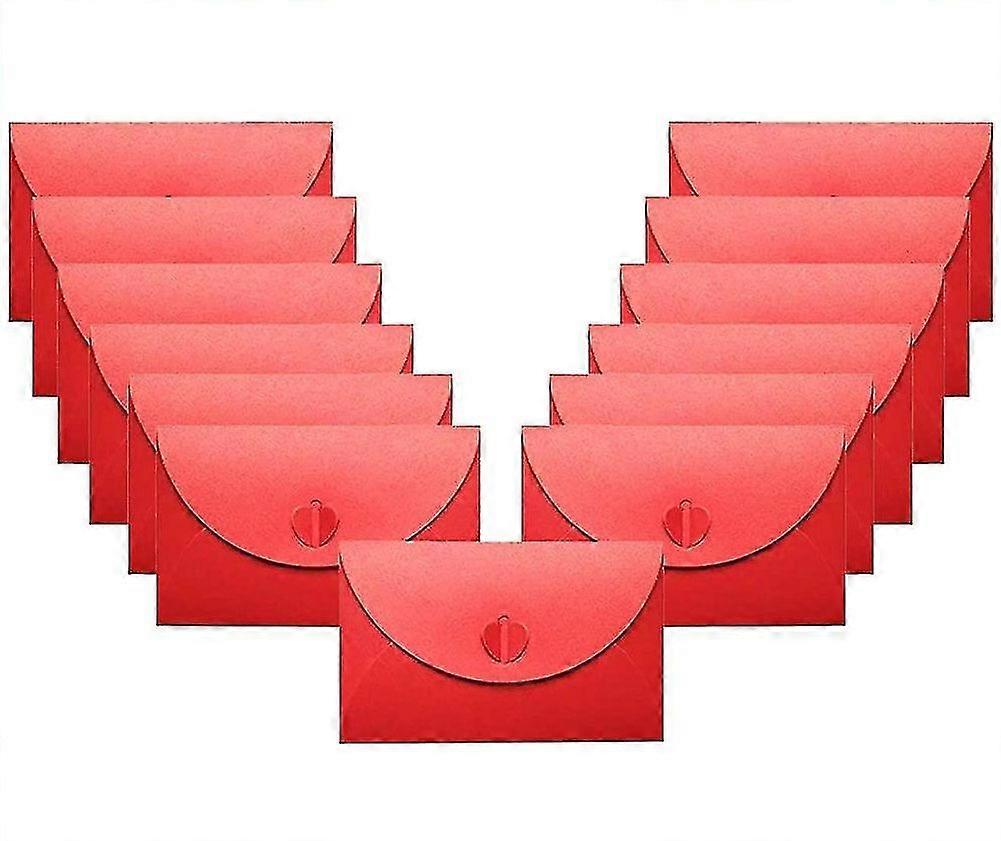 Red Envelope, 60pcs Handmade Mini Gift Card Envelopes Holders Cute Post Card