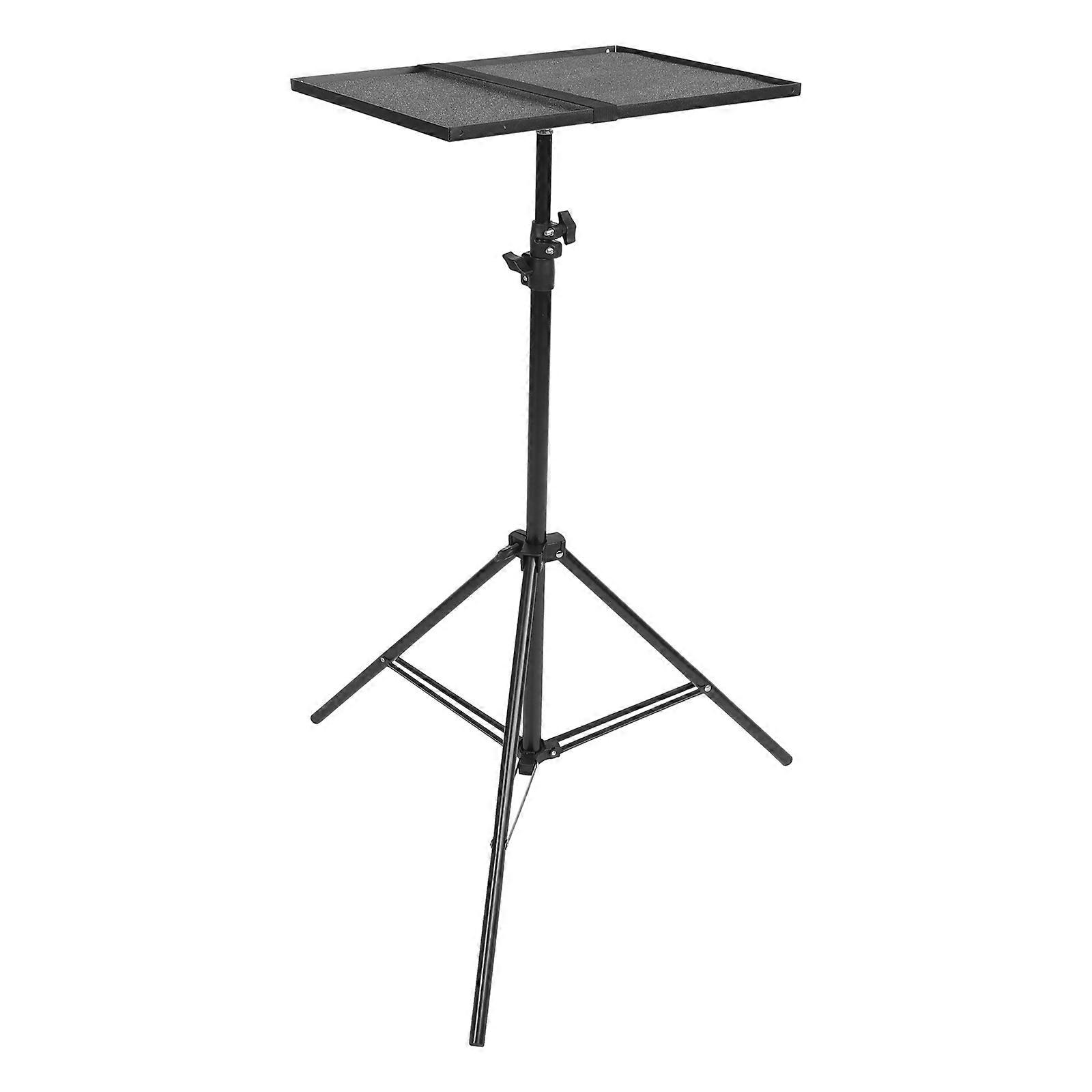 Black Projector Tripod For Business Meeting Support Adjustable 160x39cm Aluminum Alloy 1Set