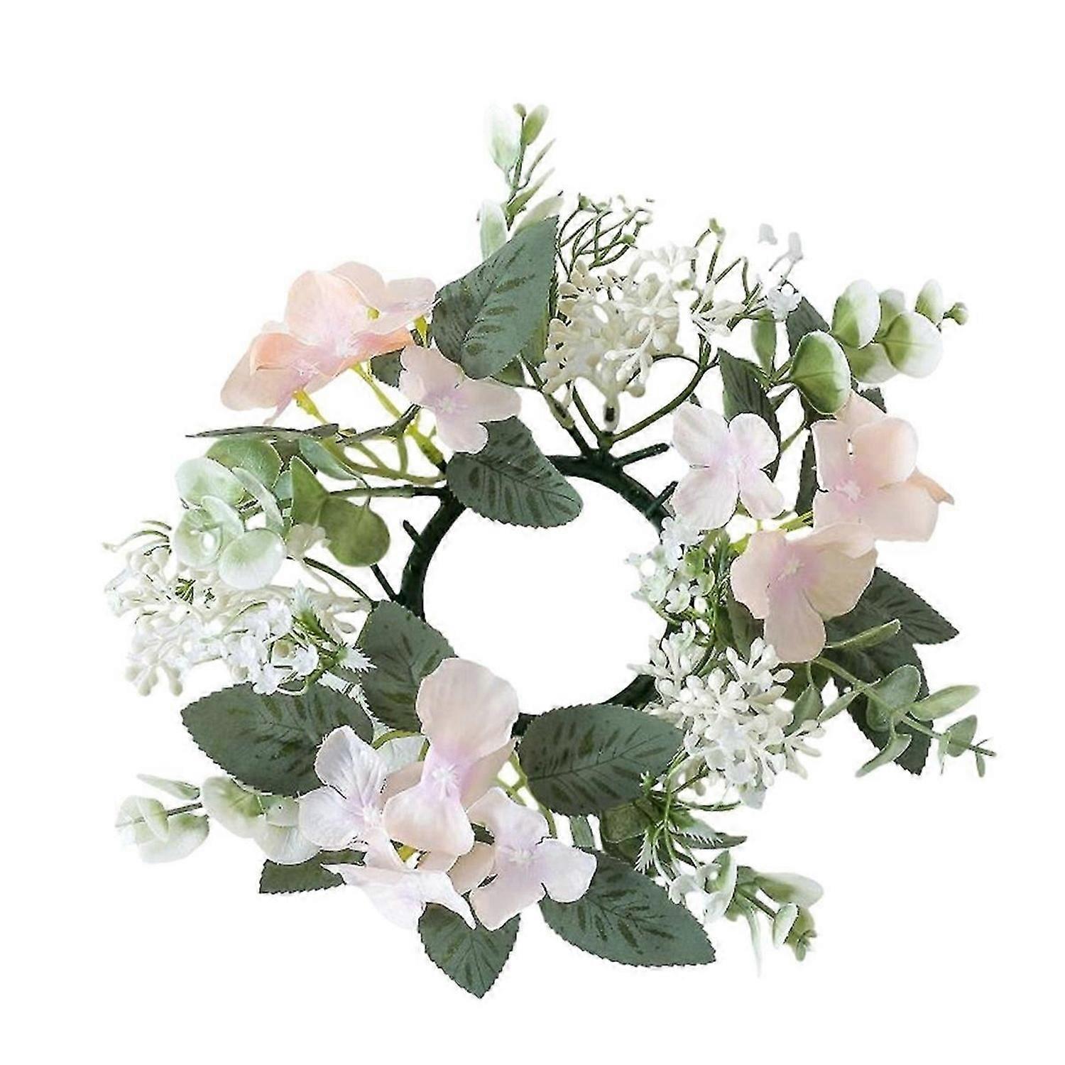Wedding Candlestick Wreath Artificial Flower Plants Champagne