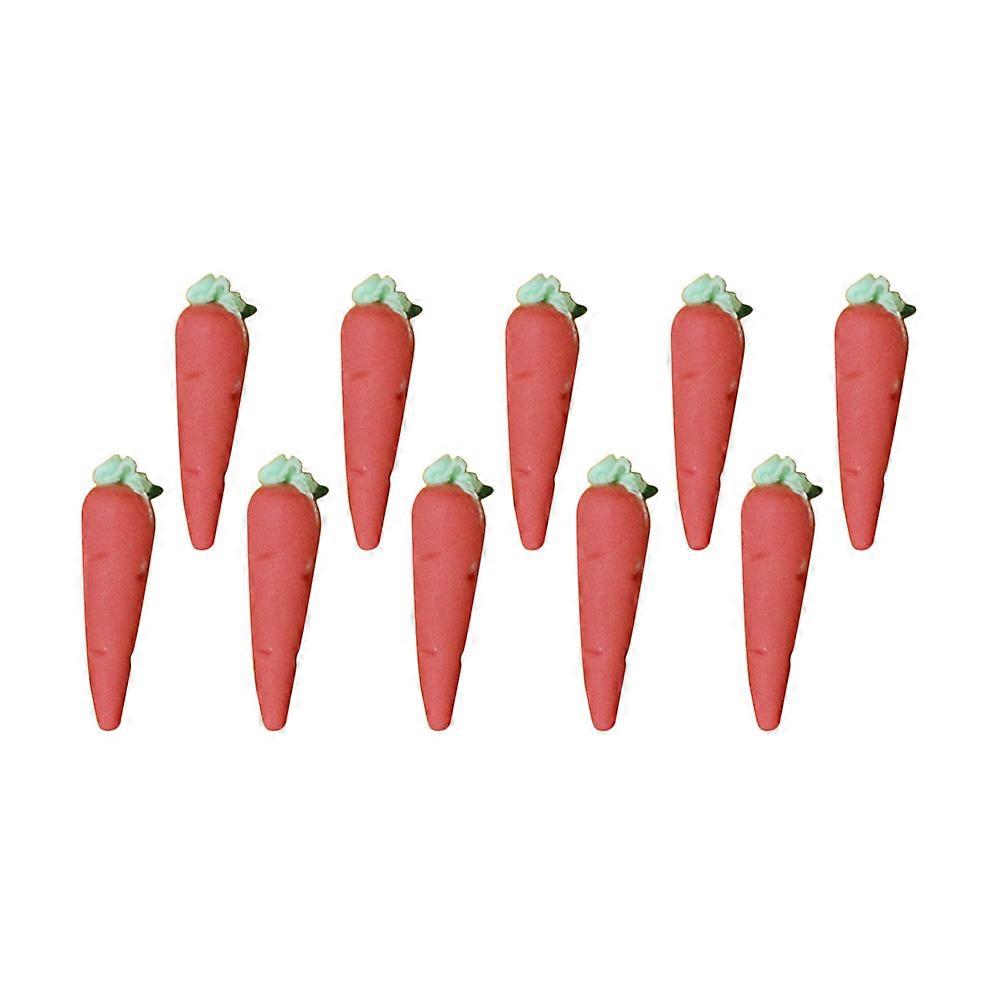 Mini Plastic Carrot Simulation Carrot for Decor 10Pcs Lovely Models