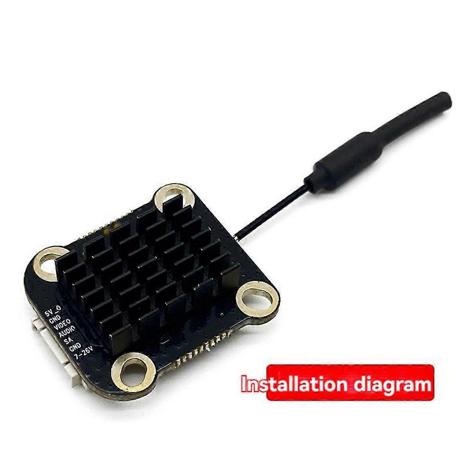 FPV 5.8G 1W VTX 48CH 1000mW Supports OSD 2-4S Audio Video Transmitter