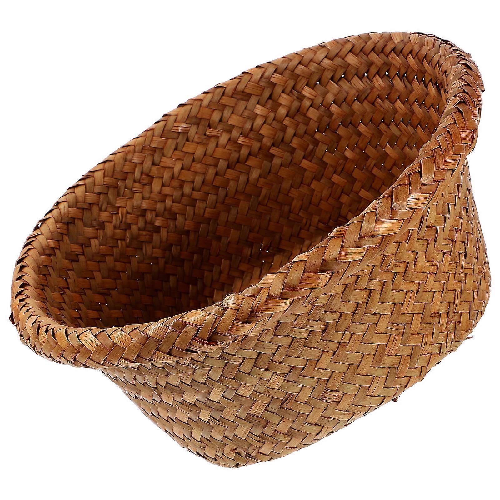 Straw Basket Woven Bread Basket for Storage Use