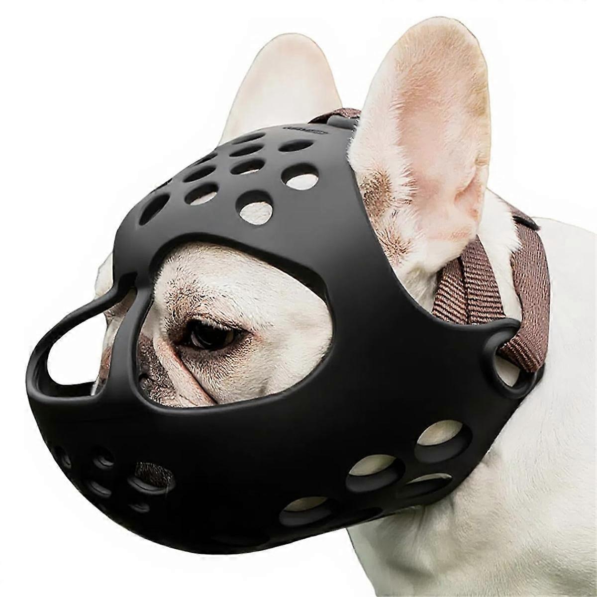 Soft Breathable Anti-Biting, Adjustable Fit for Grooming, Walking, Training - Comfortable Snub-Nose Design M