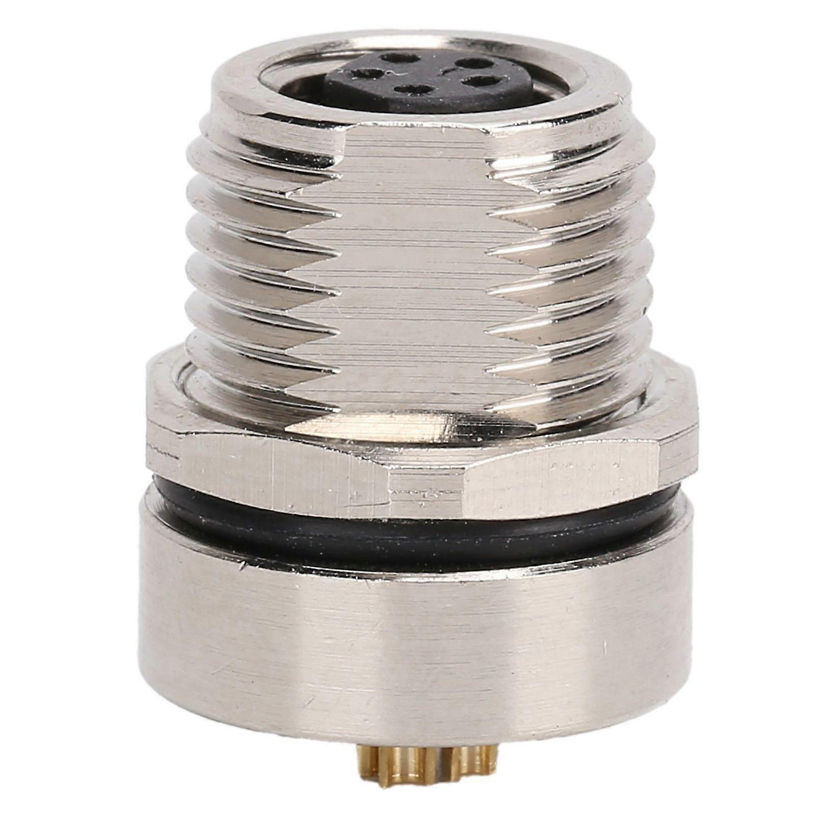 M8FS5 Panel Mounted Socket M8 IP67 Waterproof Connector 5pin Plug Adapter Connector