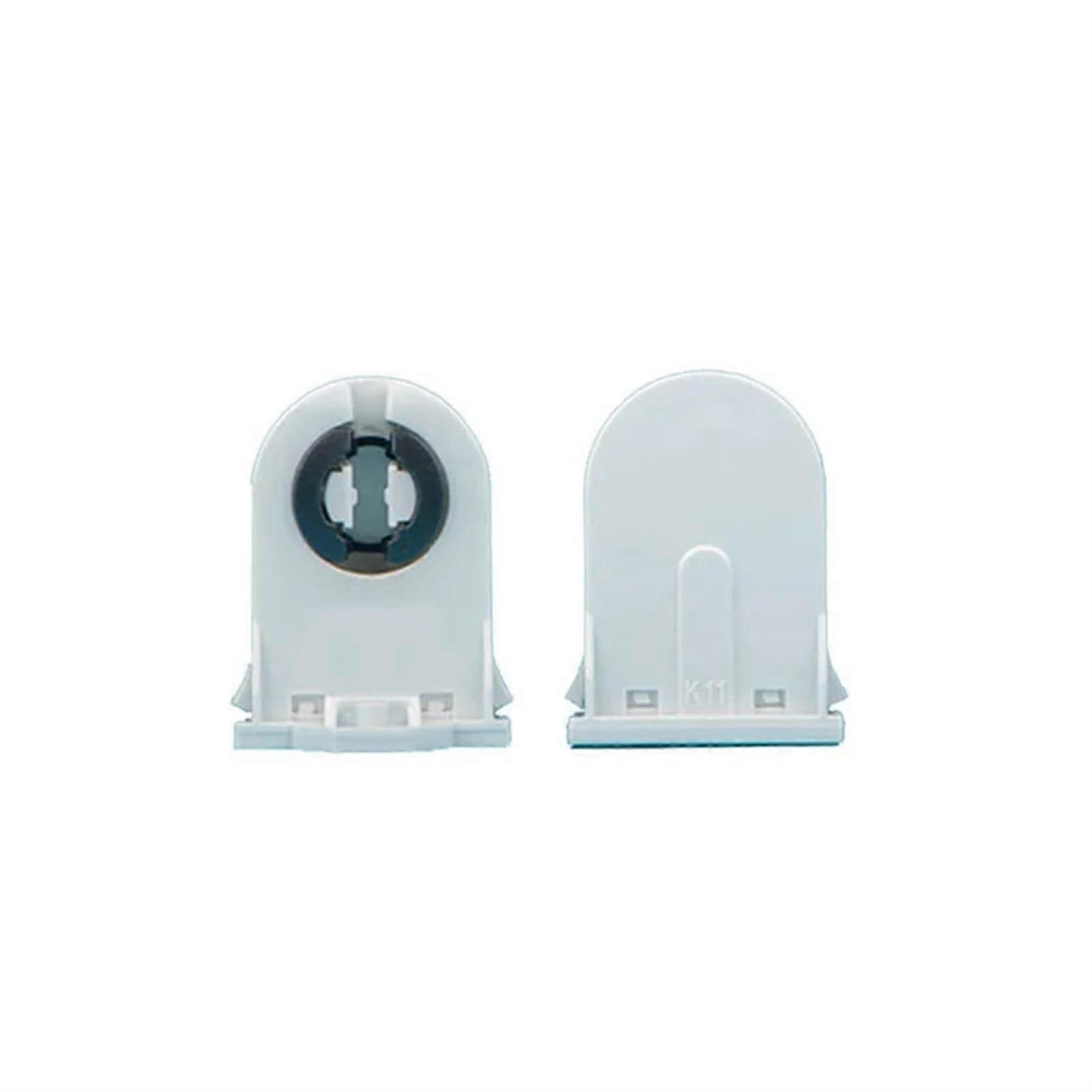 20Pcs T8 Fluorescent Lamp Holder LED Socket Compatible with Standard 1-Inch Diameter Tubes, Durable Plastic Material