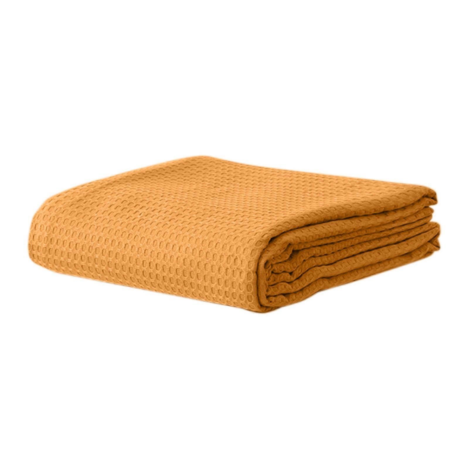 Clearance Deals! Throw Blanket Fiber Blanket Thickened Solid Color Sofa Blanket Conditioning Blanket Nap Blanket 43.3 X 59.05 Inches