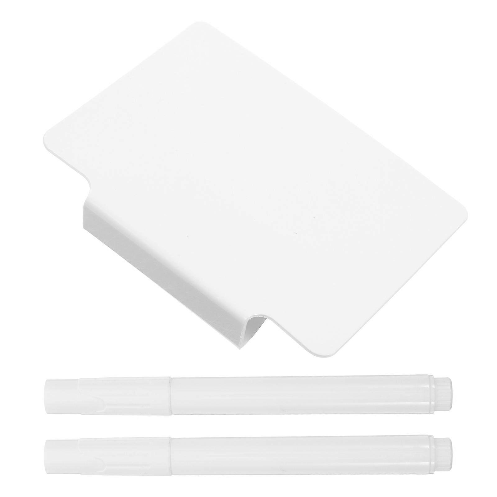 Rewritable PVC Basket Labels Clip on for Storage Bins 30Pcs White Tags