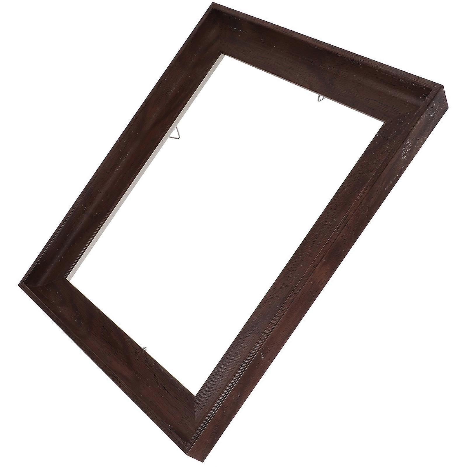 Canvas Printing Floating Frame for Oil Painting 2Pcs Coffee Resin Display