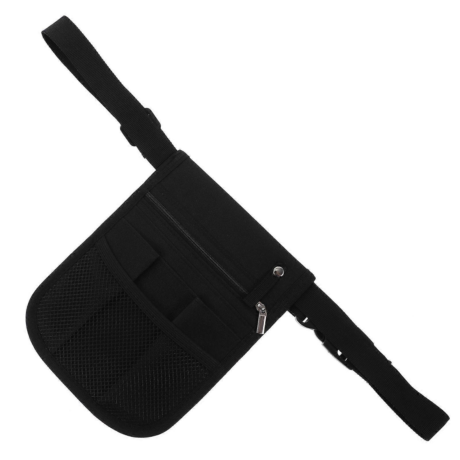 2Pcs Utility Belt Black Waist Pouch for Storage Durable Tool Waist Bag