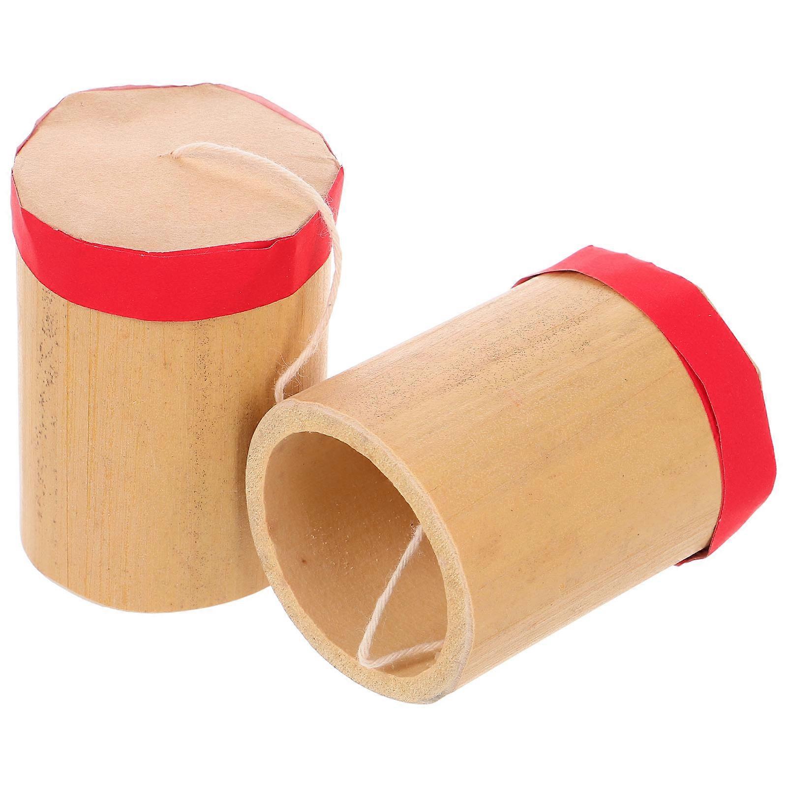 Plaything Bamboo Telephone Toy for Kids Enhance Communication 4Sets
