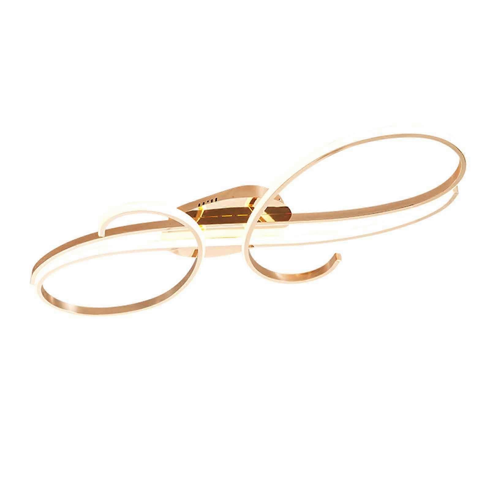 Ceiling Light Dimmable LED With Remote Control 60cm Gold CloseToCeiling Chandelier 3Color For Living Room Kitchen