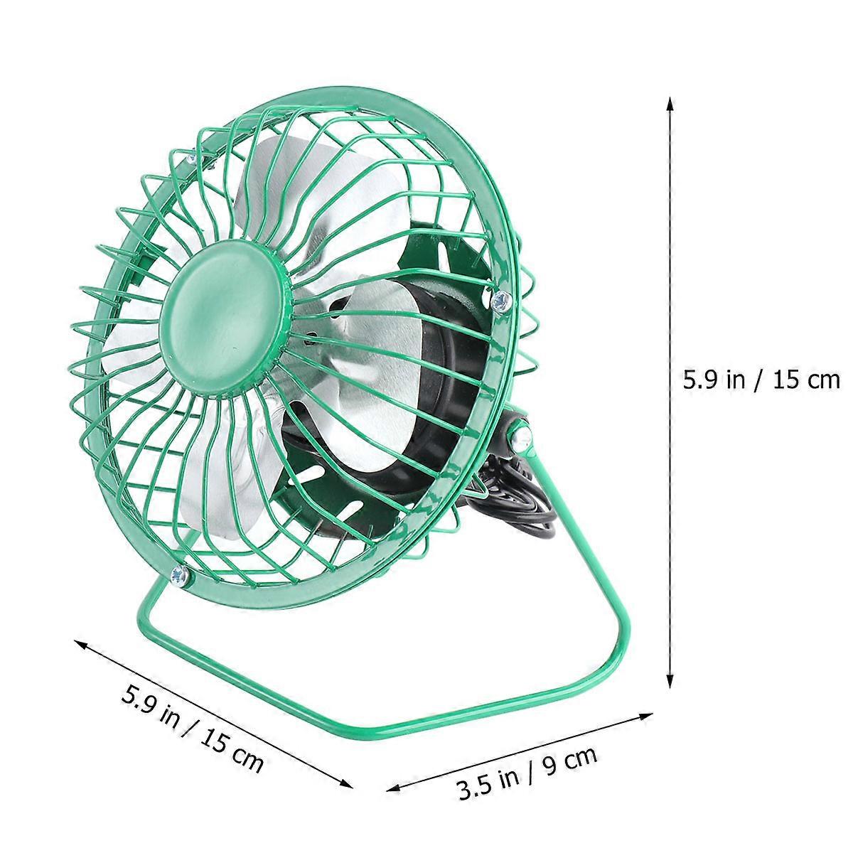 Mini Table Fan USB for Cooling Use Portable Green High Velocity