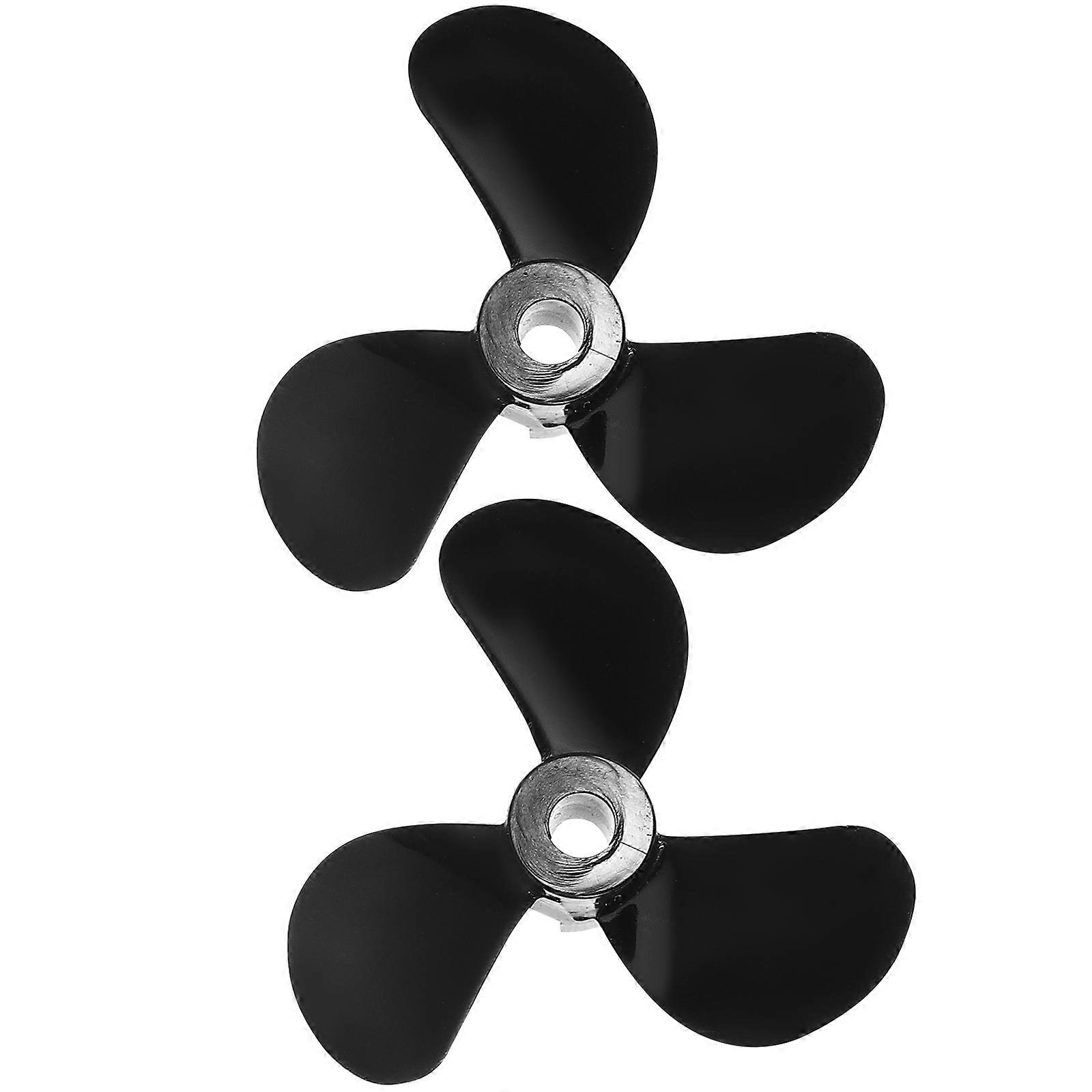 Plastic Propellers for Remote Control Boats Maneuverability Three Design Tugboats 3 Pairs Black