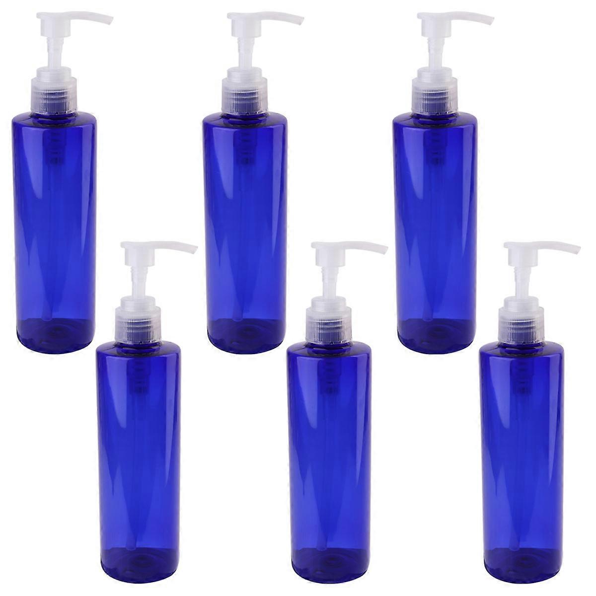 Bottle Dispenser Press Bottles for Storage 12Pcs Blue Plastic Empty