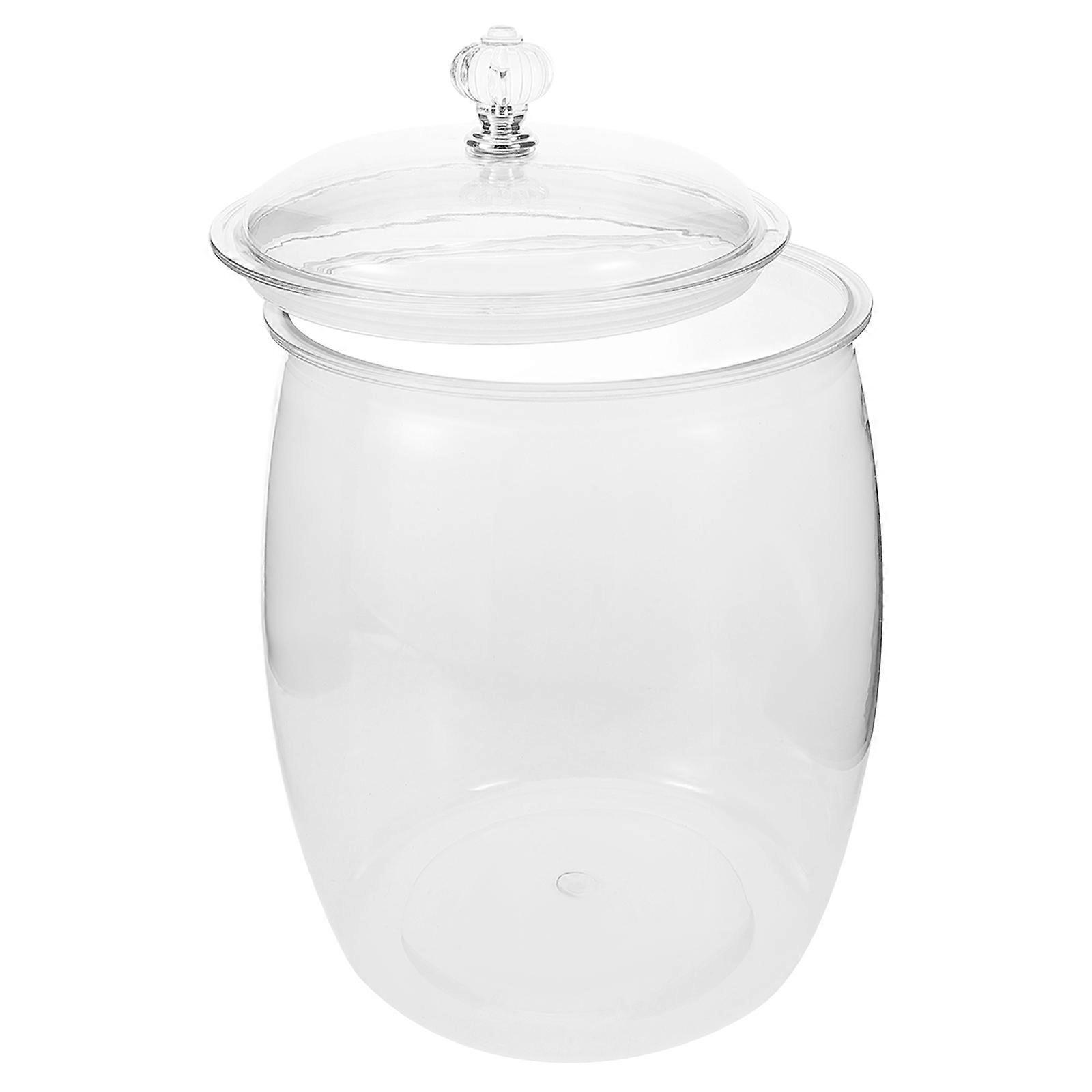 Plastic Sealed Jar Clear Cookie Jar for Storage 2Pcs Airtight Container