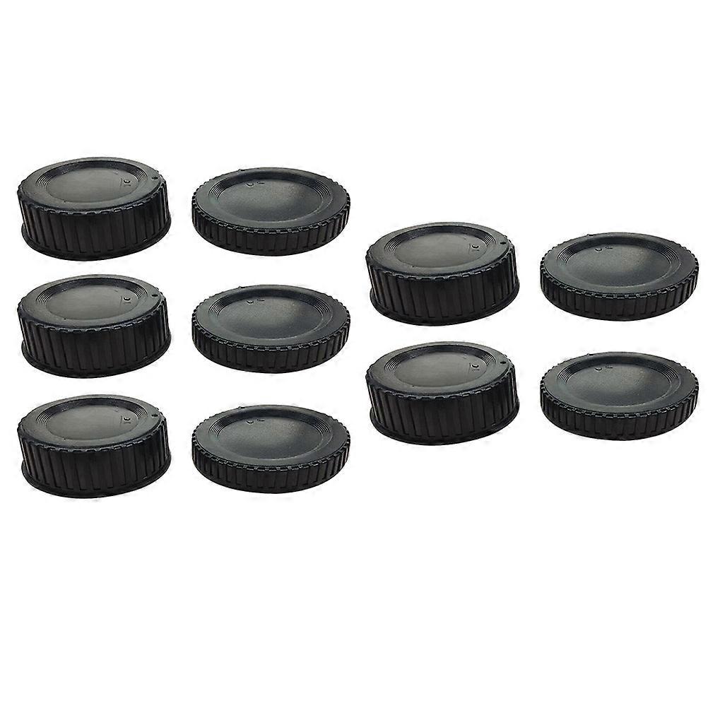 Camera Body Cap Rear Lens Cover Dslr Camera 15Sets Black