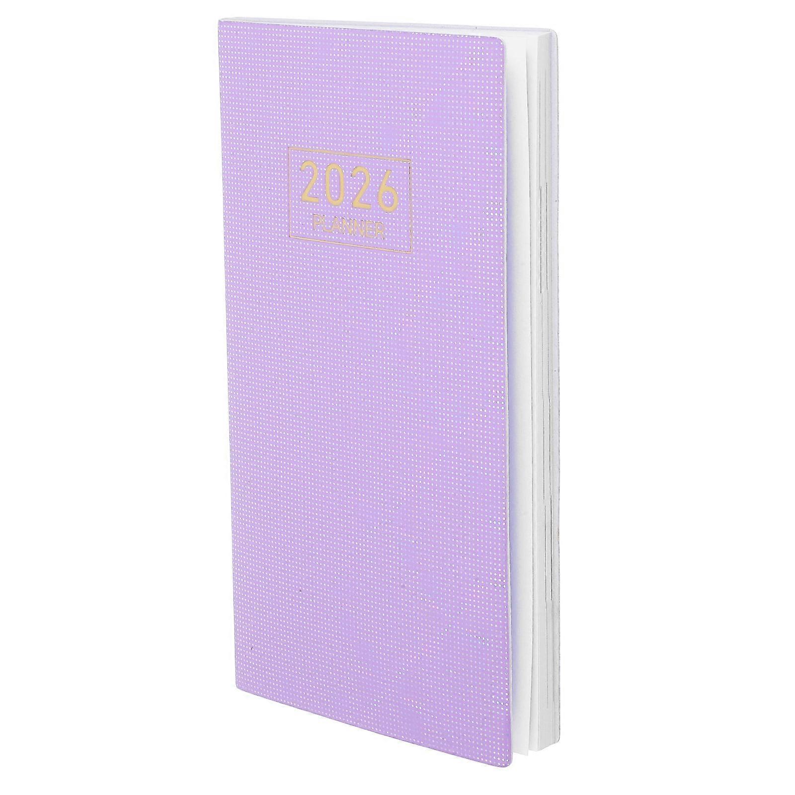 Planning Notebook Weekly Goals Notebook A6 Purple Stylish Cover 1Pcs