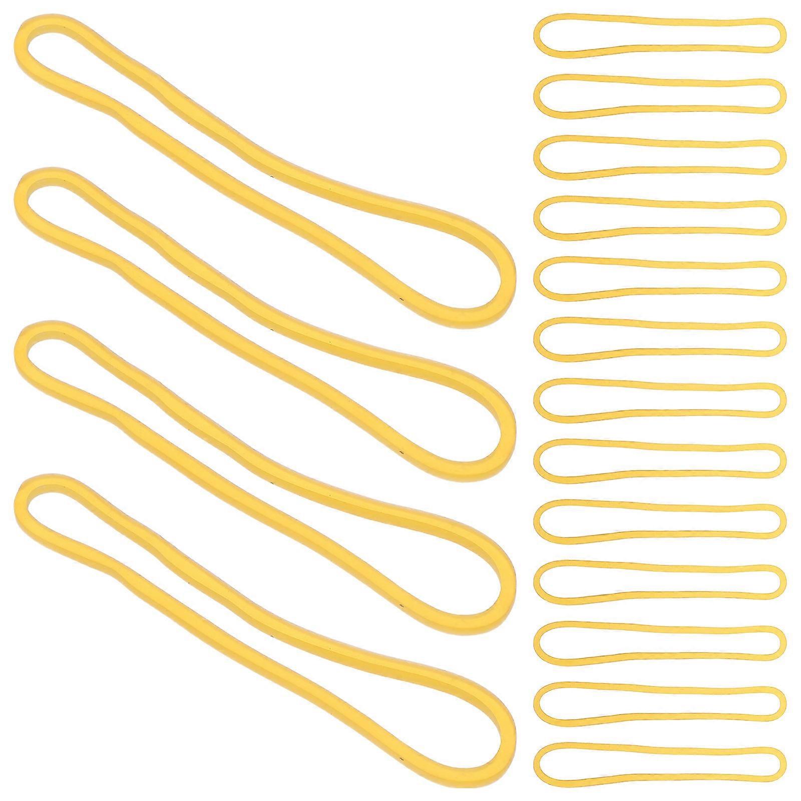 Elastic Rubber Bands for Office Use Heavy Duty 1500Pcs Light Yellow