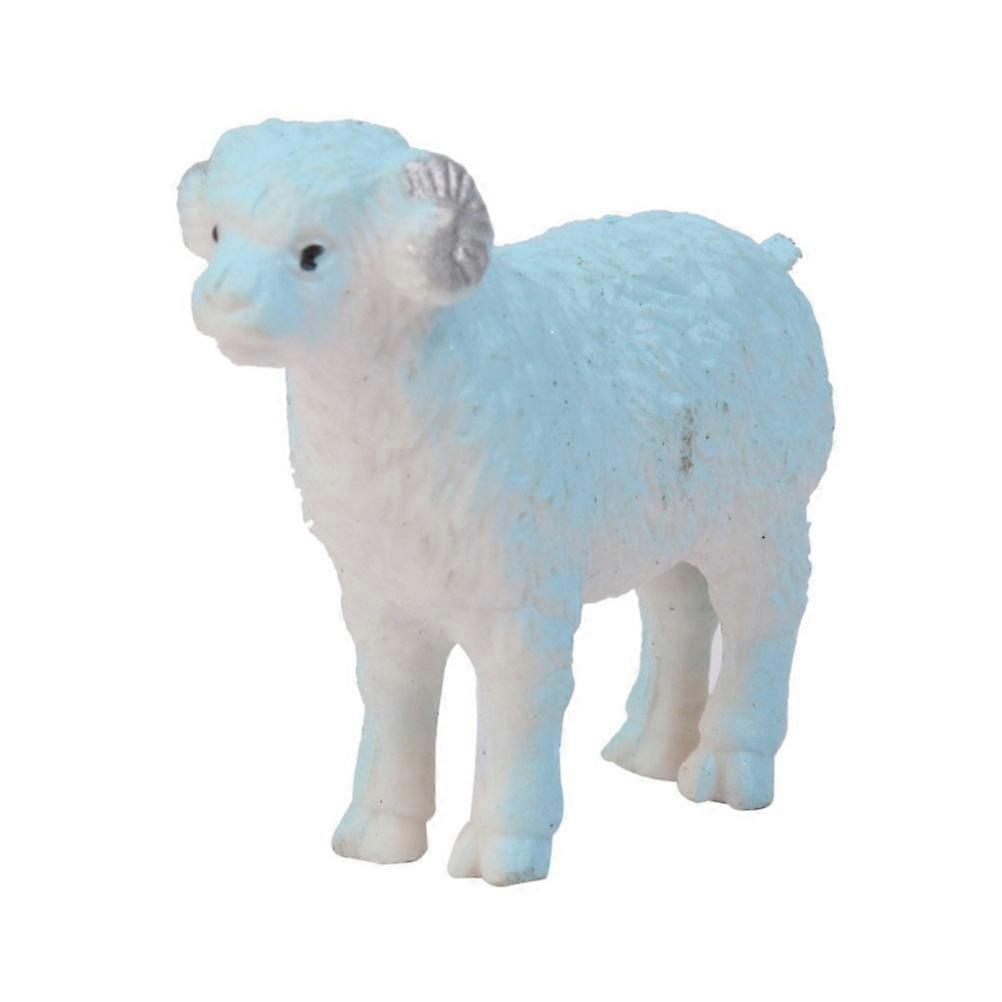 PVC Animal Model Plastic Sheep Figure Toy for Children 8Pcs Multicolor Group