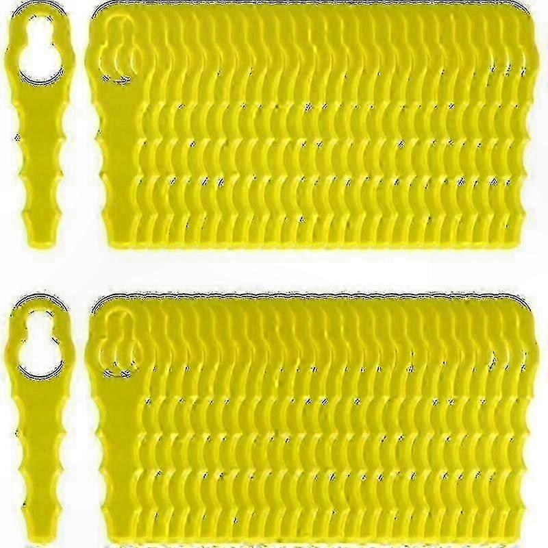 Serrated Replacement Blades for Electric Edger Trimmer, 100-Pack Double Head Cutting Discs, 2-Prong Garden Tool配件