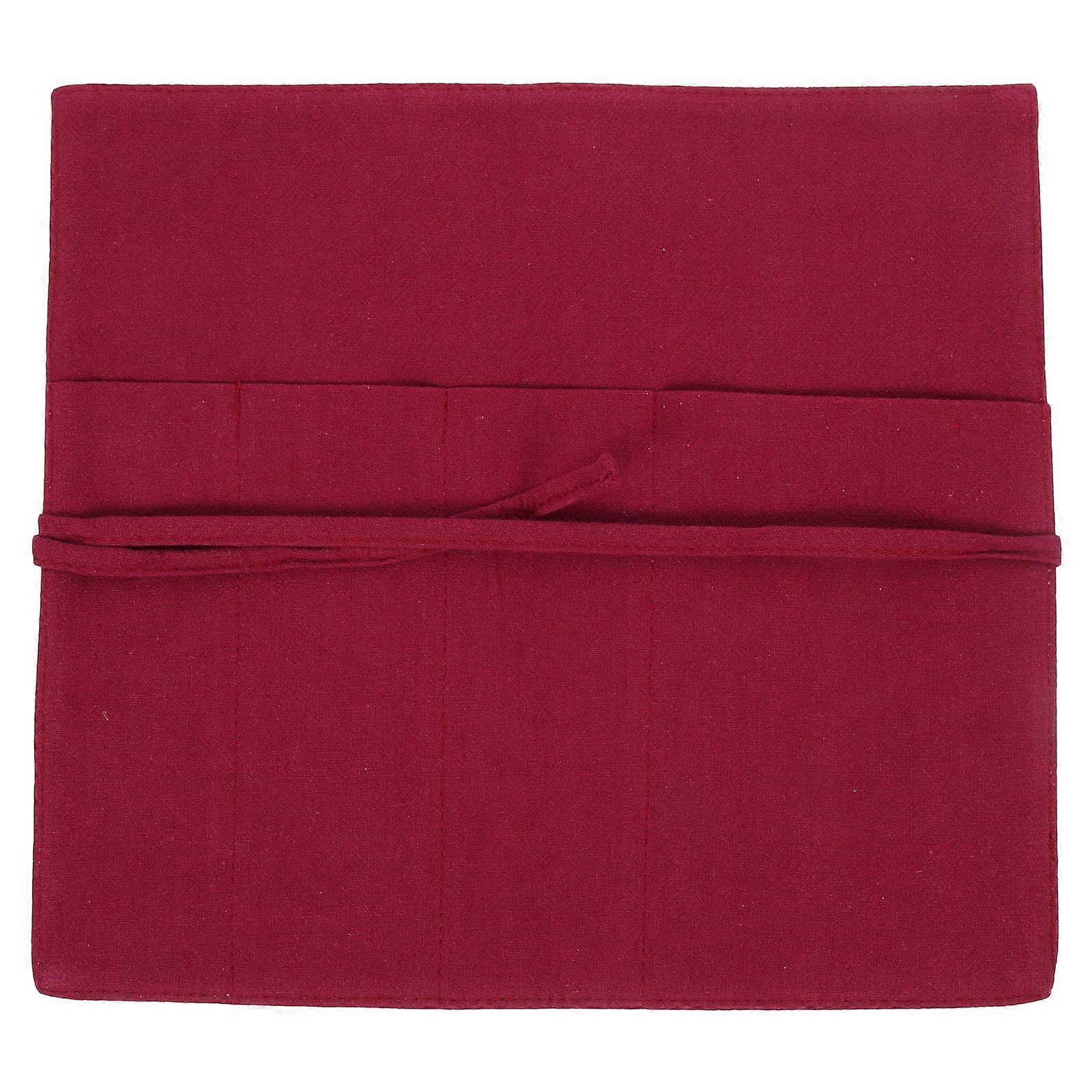 Red Bag for Storage Use 4Pcs Portable Tableware Organizer