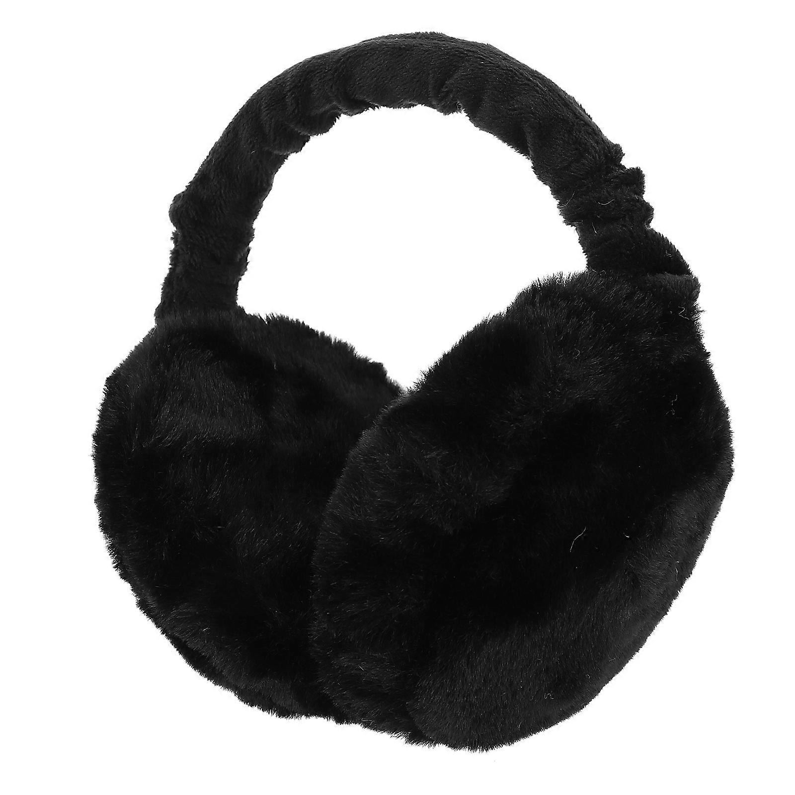 Ear Warmers Foldable Earmuffs for Keeping Ear Warm 3Pcs Black