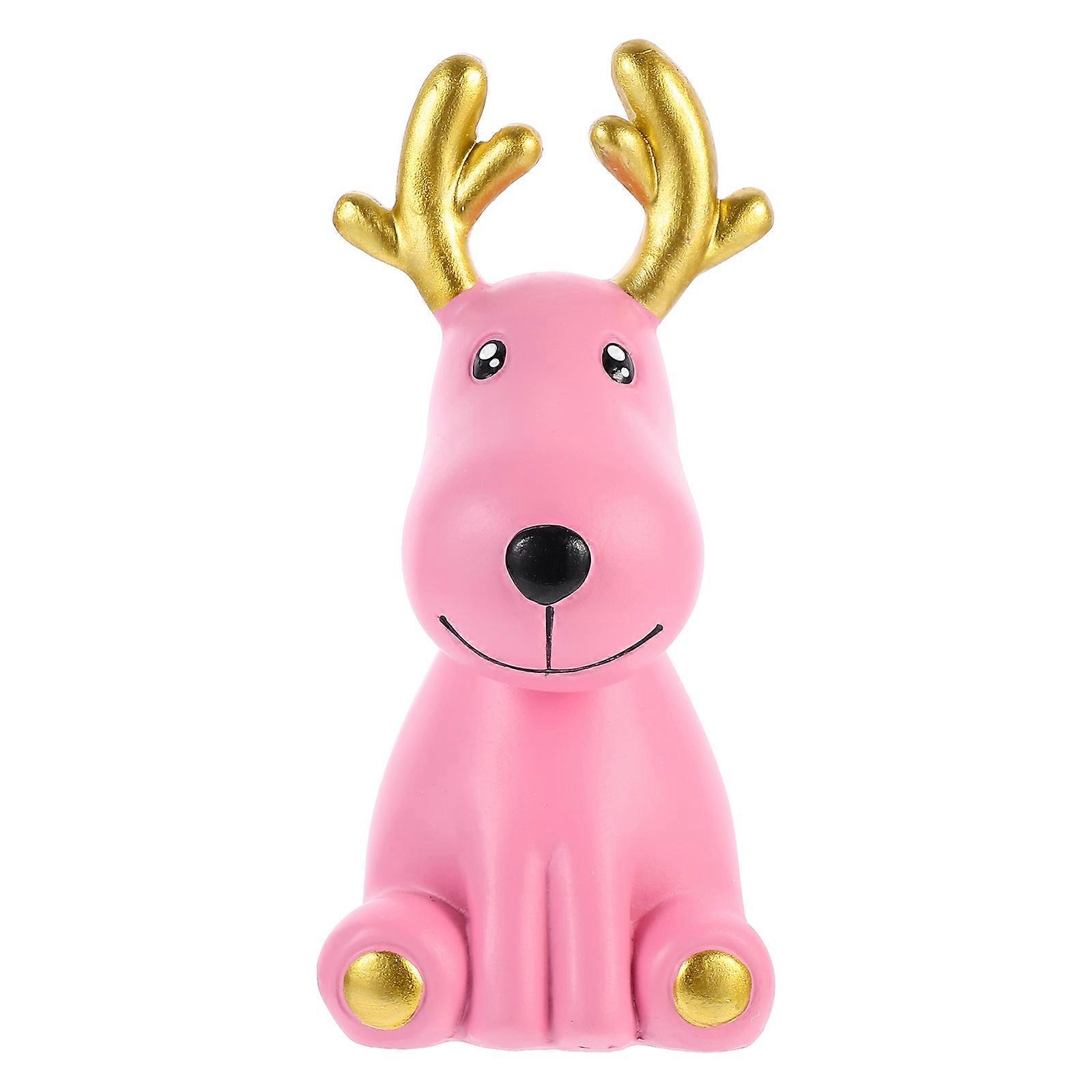 Eyeglass Holder Deer Shape Spectacle Stand for Storage Use 2Pcs Pink