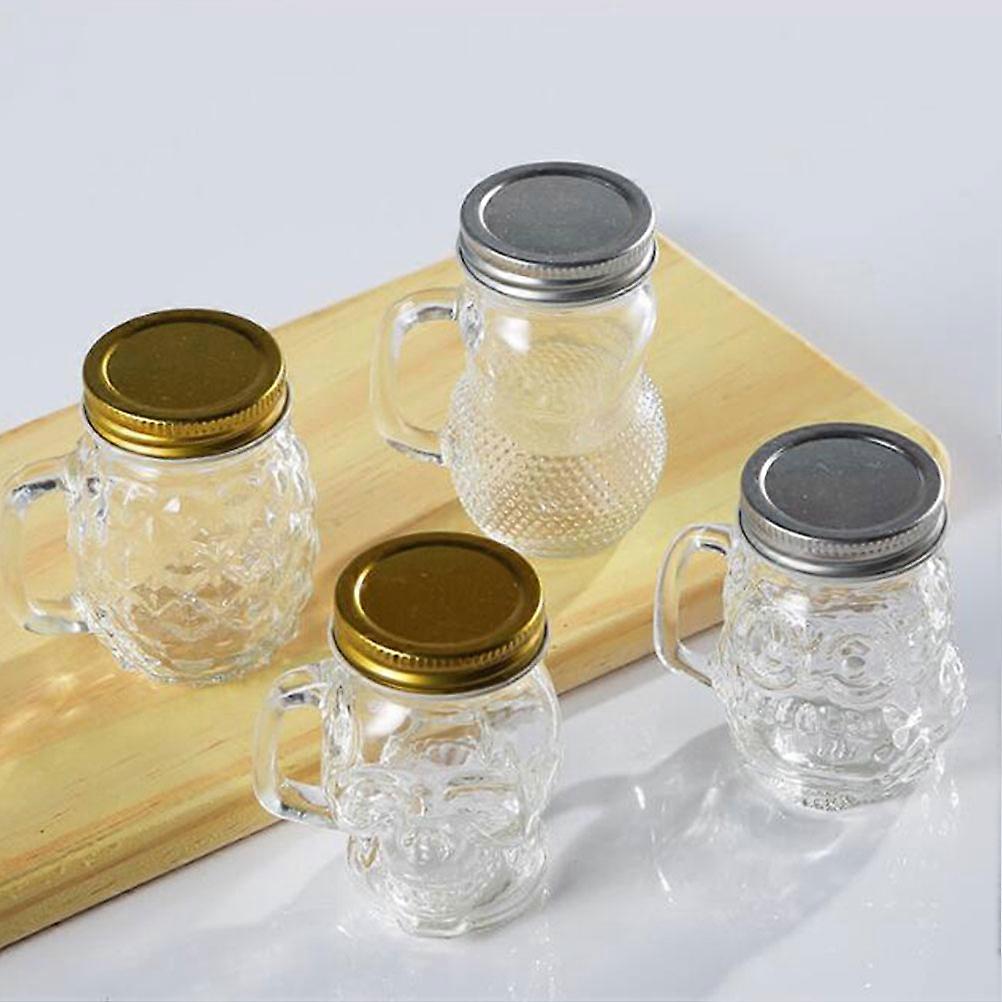 Pudding Cup Glass Mini Creative Dessert Cups for 8Pcs