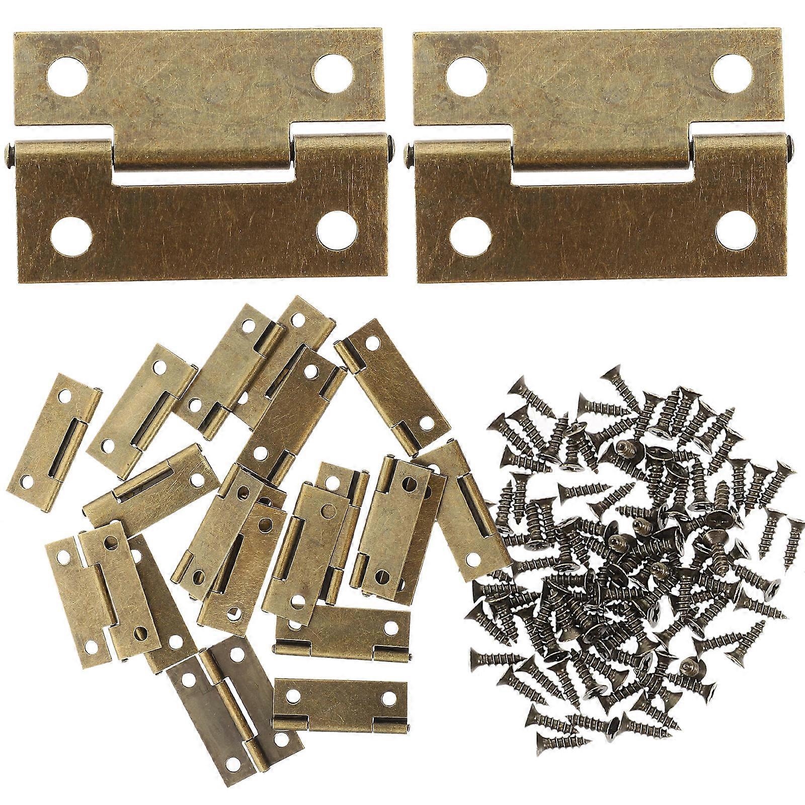 Tiny Hinges For DIY Projects And Office Use Lid Hinges 1 Set With Screws