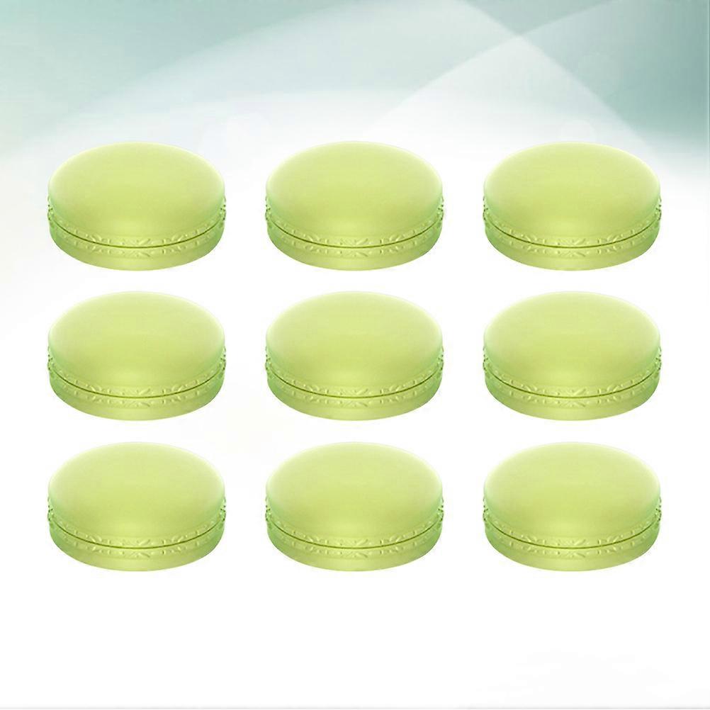 Ointment Box for Storage Use 10Pcs Plastic Mini Cream Boxes Yellow