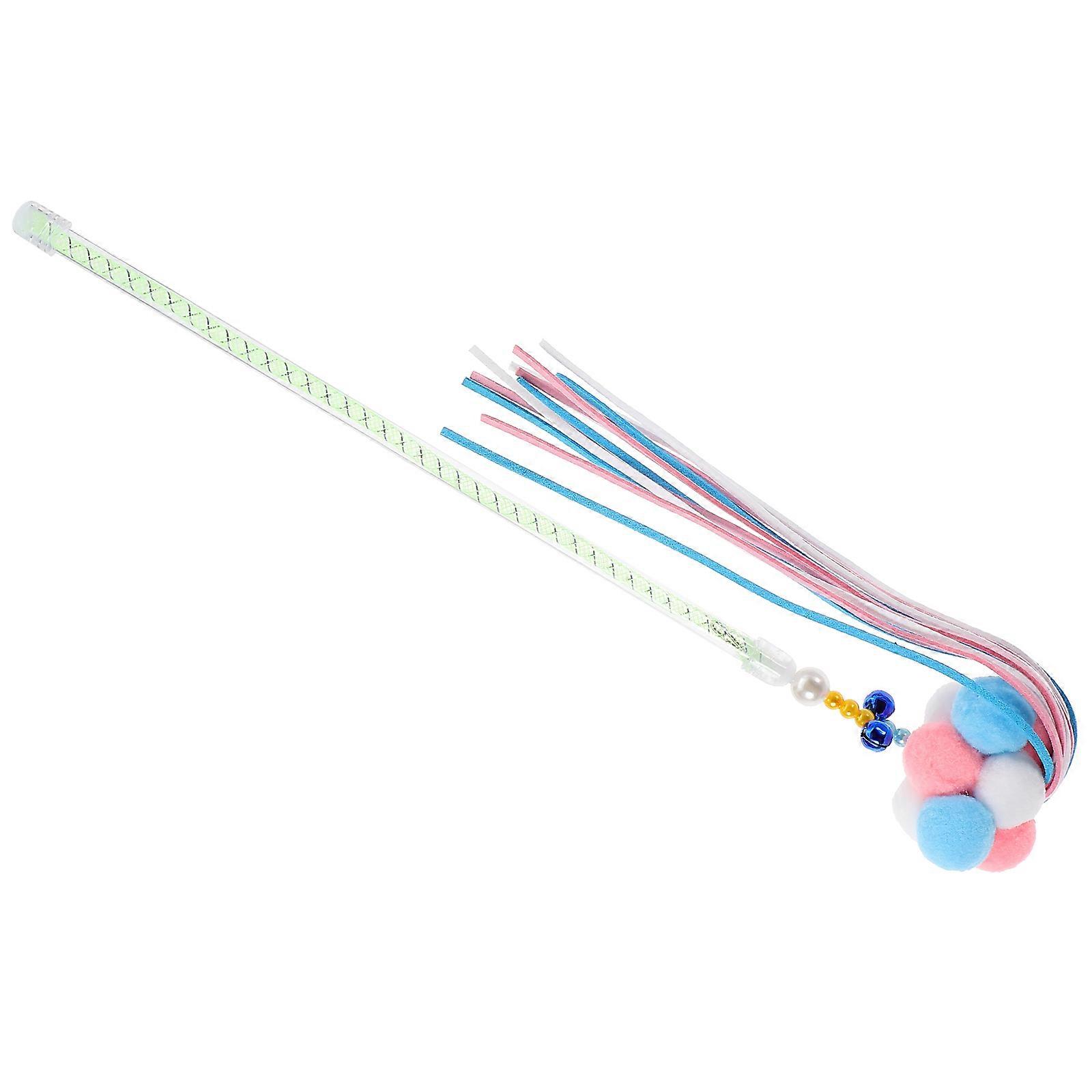 Cat Teasing Wand 5Pcs Kitten Tease Stick Ideal For Indoor Cat Exercise Entertainment Features
