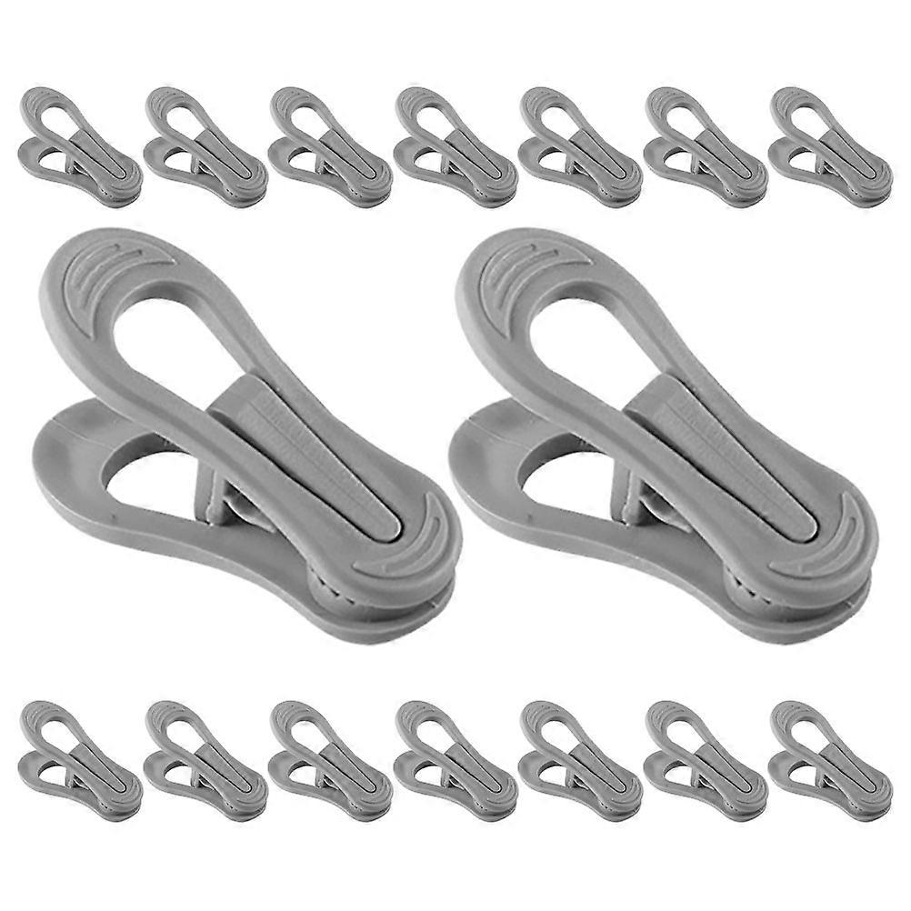 Plastic Hanger Clips for Holding Clothes 120Pcs Multi-Purpose Grey