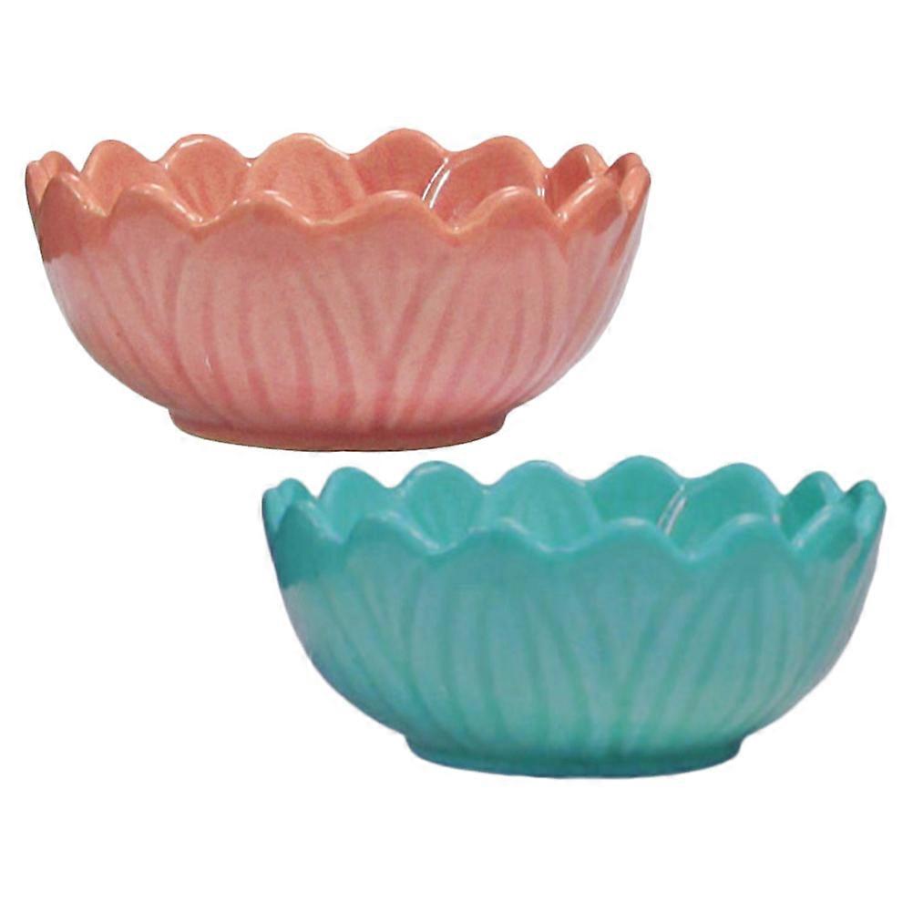 Lotus Ceramic Aromatherapy Tray for Incense Burner with 10Pcs Set