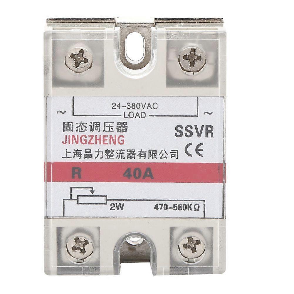 Solid-State Voltage Regulator Single Phase Relay Module Low Frequency SSVR-40A 24-380VAC