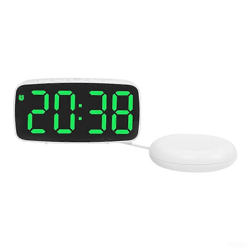 Digital Bedside Clock With Snooze Feature And Temperature Display, Model D, Night Viewing Design