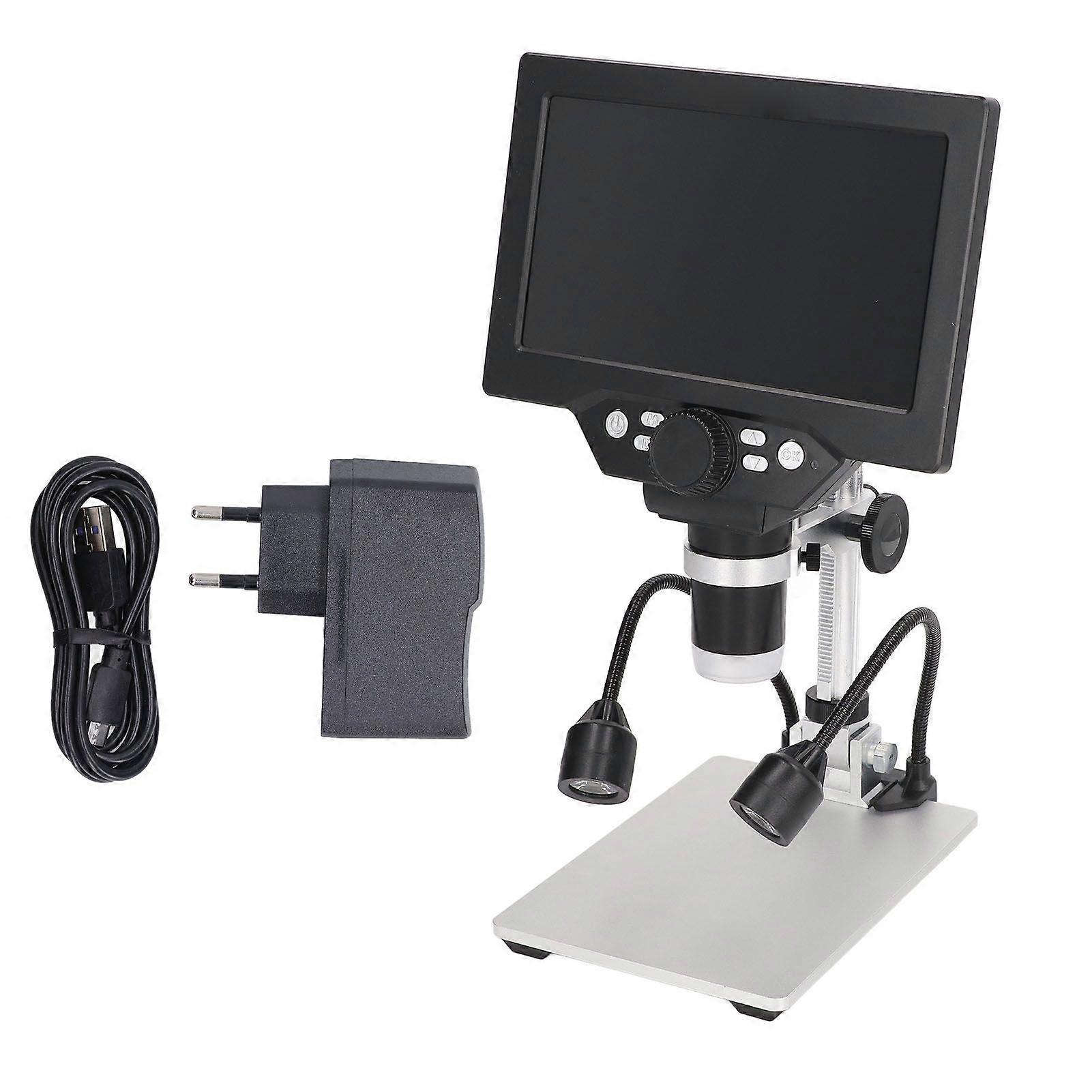 Digital Microscope 7in 12MP Electron 1200X Continuous Amplification Magnifier For PCB Testing
