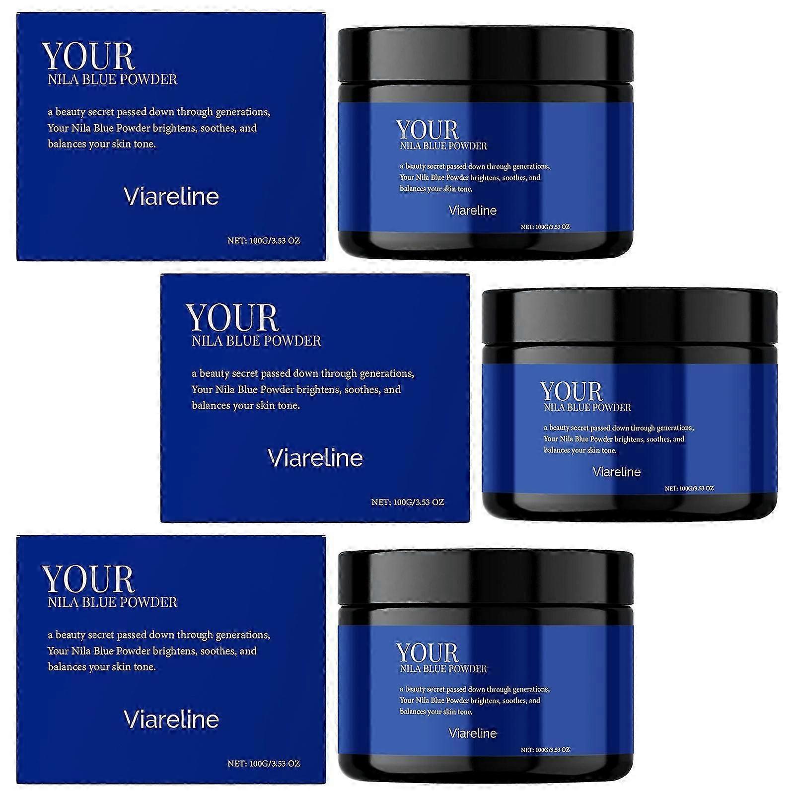 1-3x ニラパウダー, ニラブルーパウダー, ピュアモロッコニラブルーパウダー - 肌の美白と輝く肌のための天然ブルークレイマスク