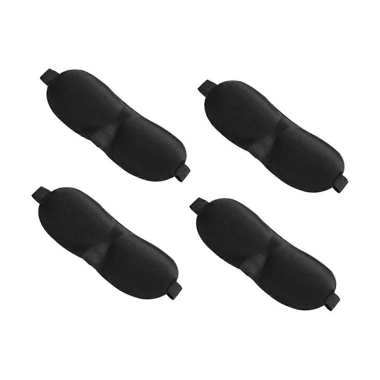 Breathable Sleep Masks 5Pcs Set For Women And Men, Light Blocking Eye Covers With Elastic Straps, One Size Soft Material