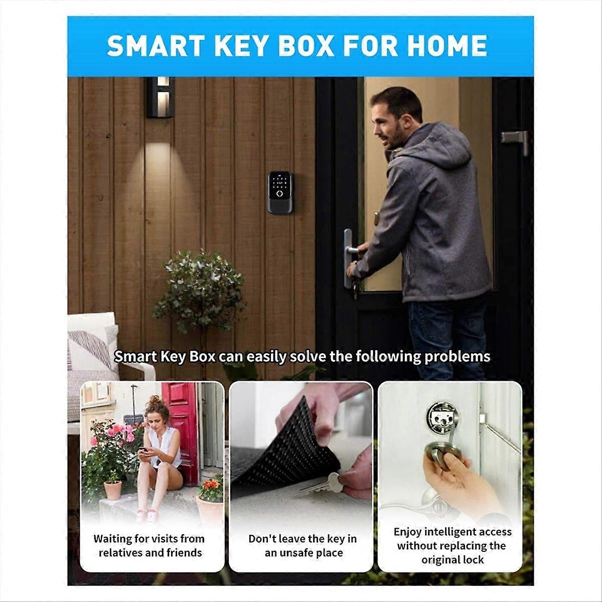 Wasserdichte Hülle Safe Tuya Code Fingerabdruck Bluetooth Smart Key Box