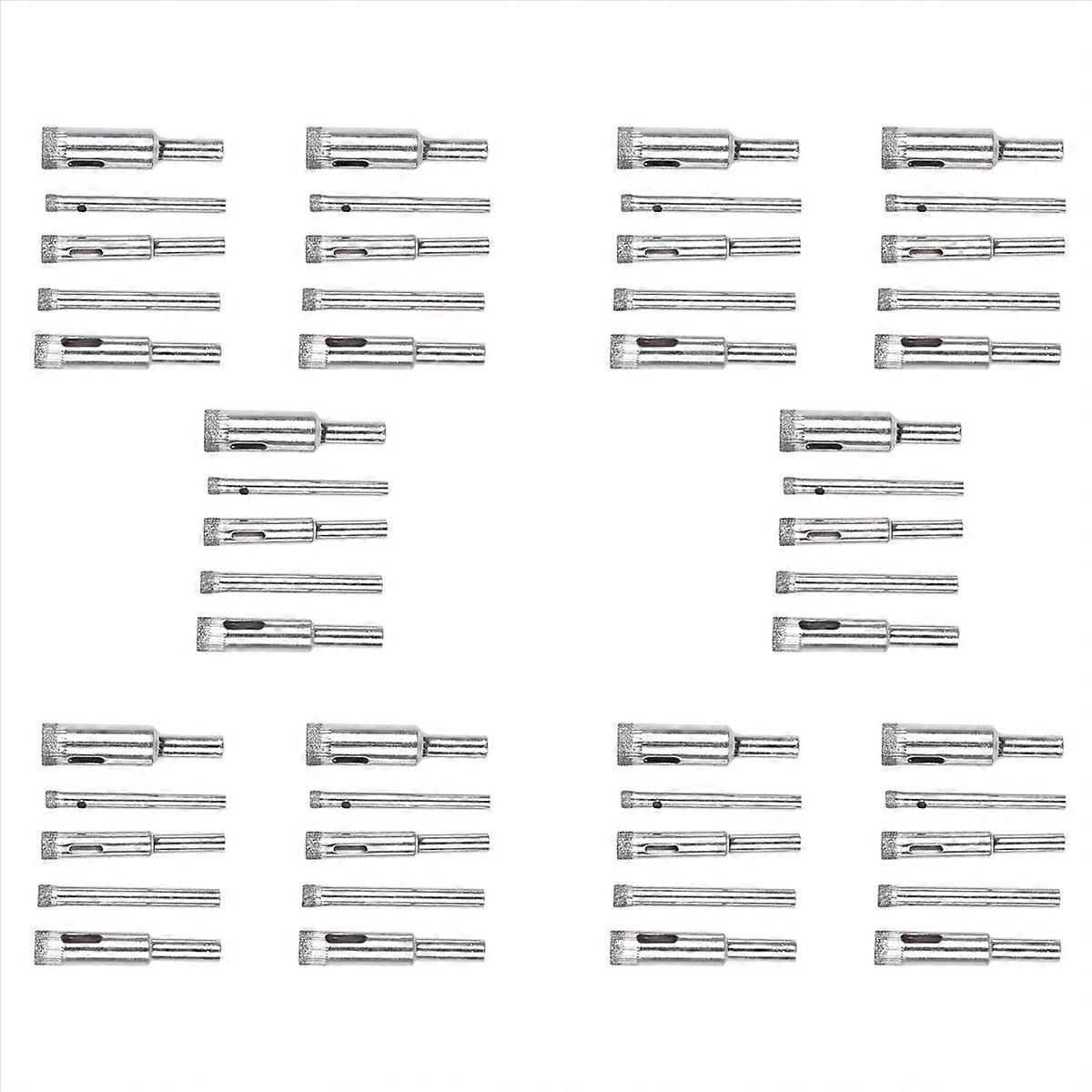5Pcs Diamond Coated Core Hole Saw Bit Set Tool 5/6/8/10/12mm